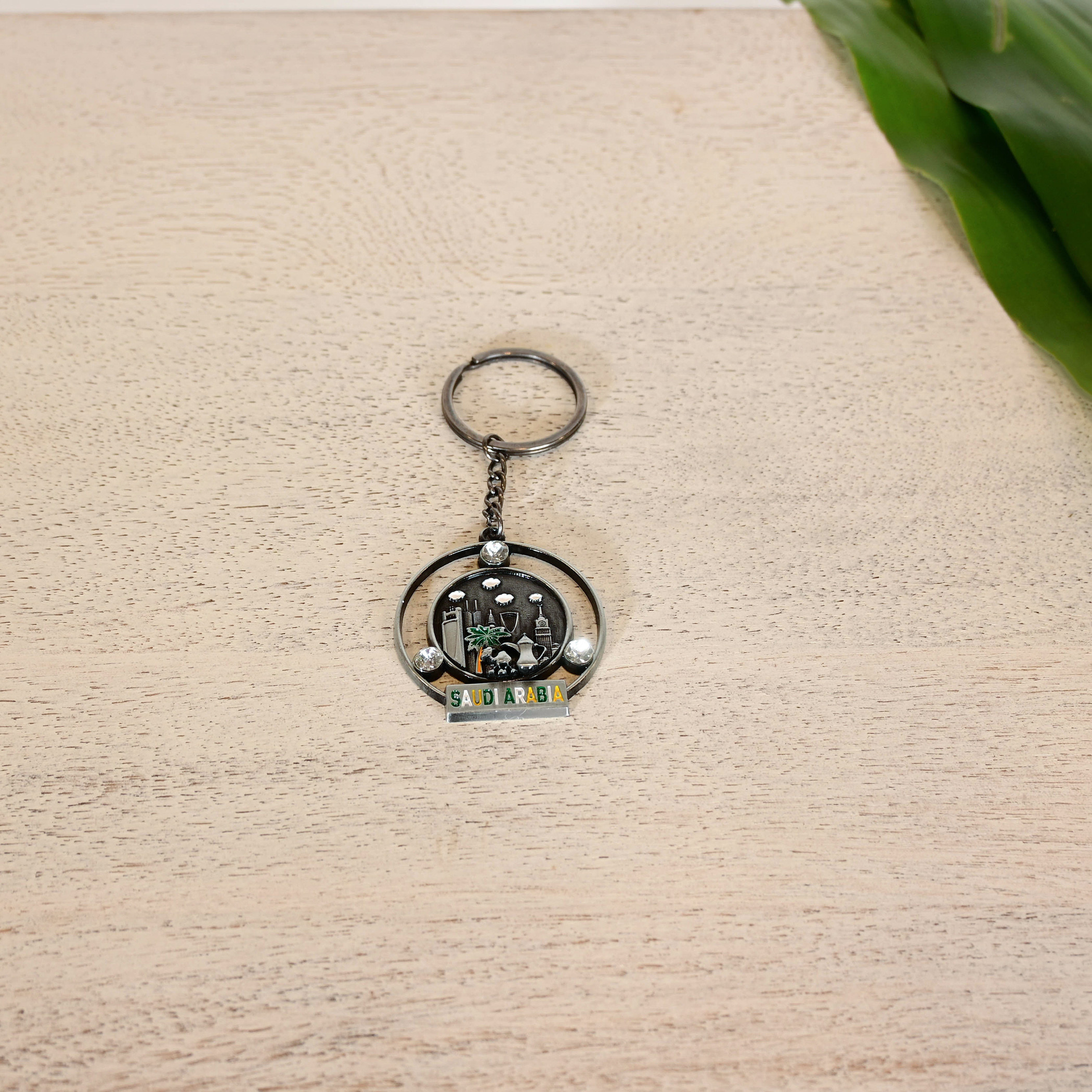 Crafted by Lifestyle Saudi Arabia Skyline Embossed Keychain-household-decor-decorativeobjectsandsculptures-image-1