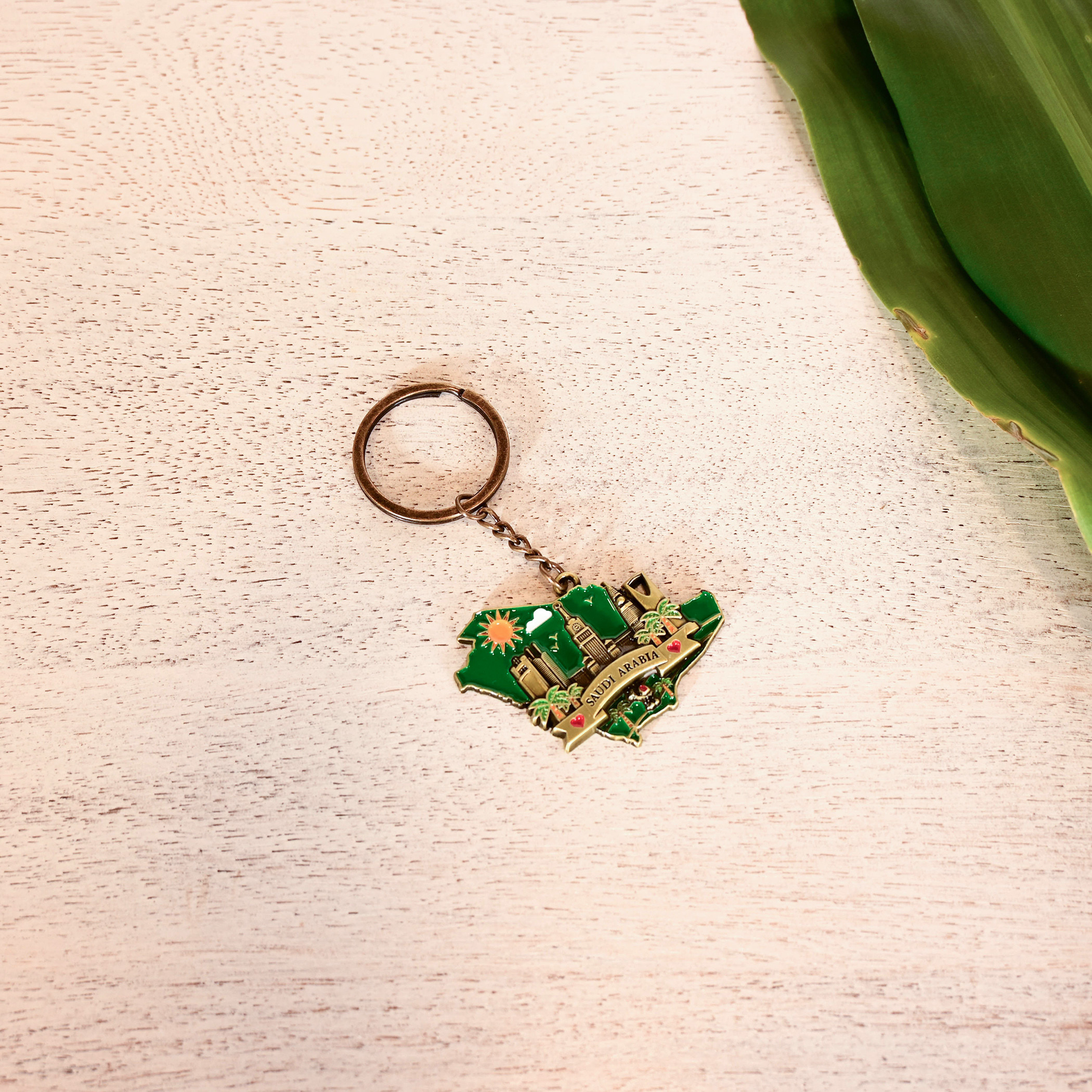 Crafted by Lifestyle Saudi Arabia Map Embossed Keychain-household-decor-decorativeobjectsandsculptures-image-3