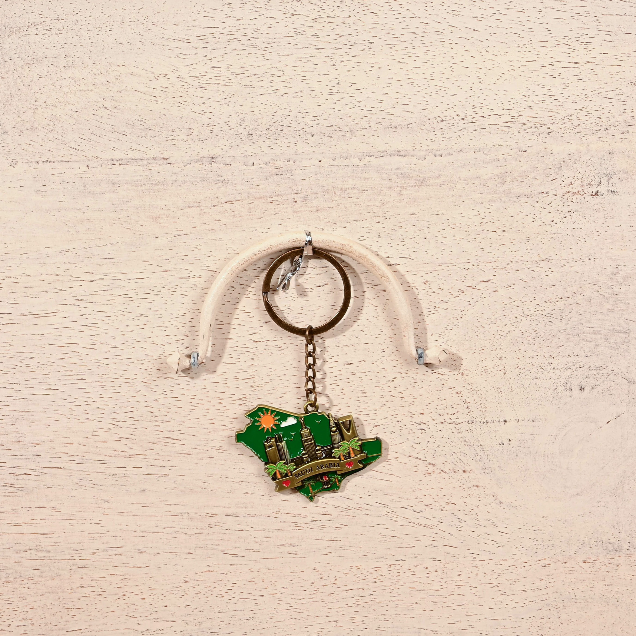 Crafted by Lifestyle Saudi Arabia Map Embossed Keychain-household-decor-decorativeobjectsandsculptures-image-4