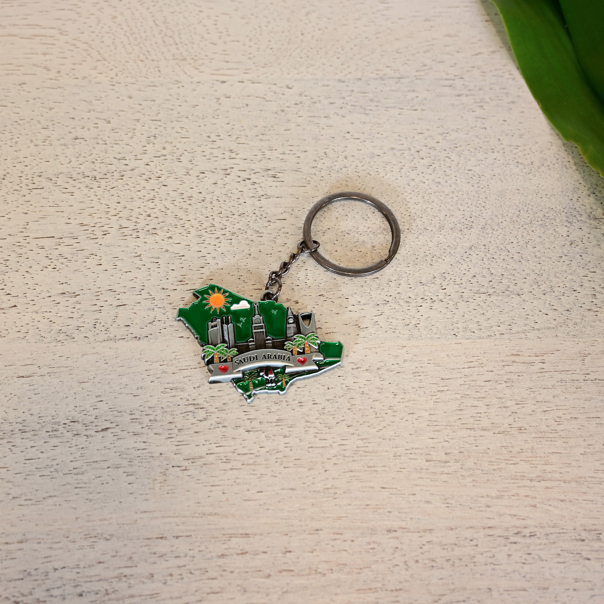 Crafted by Lifestyle Saudi Arabia Map Embossed Keychain-household-decor-decorativeobjectsandsculptures-image-2