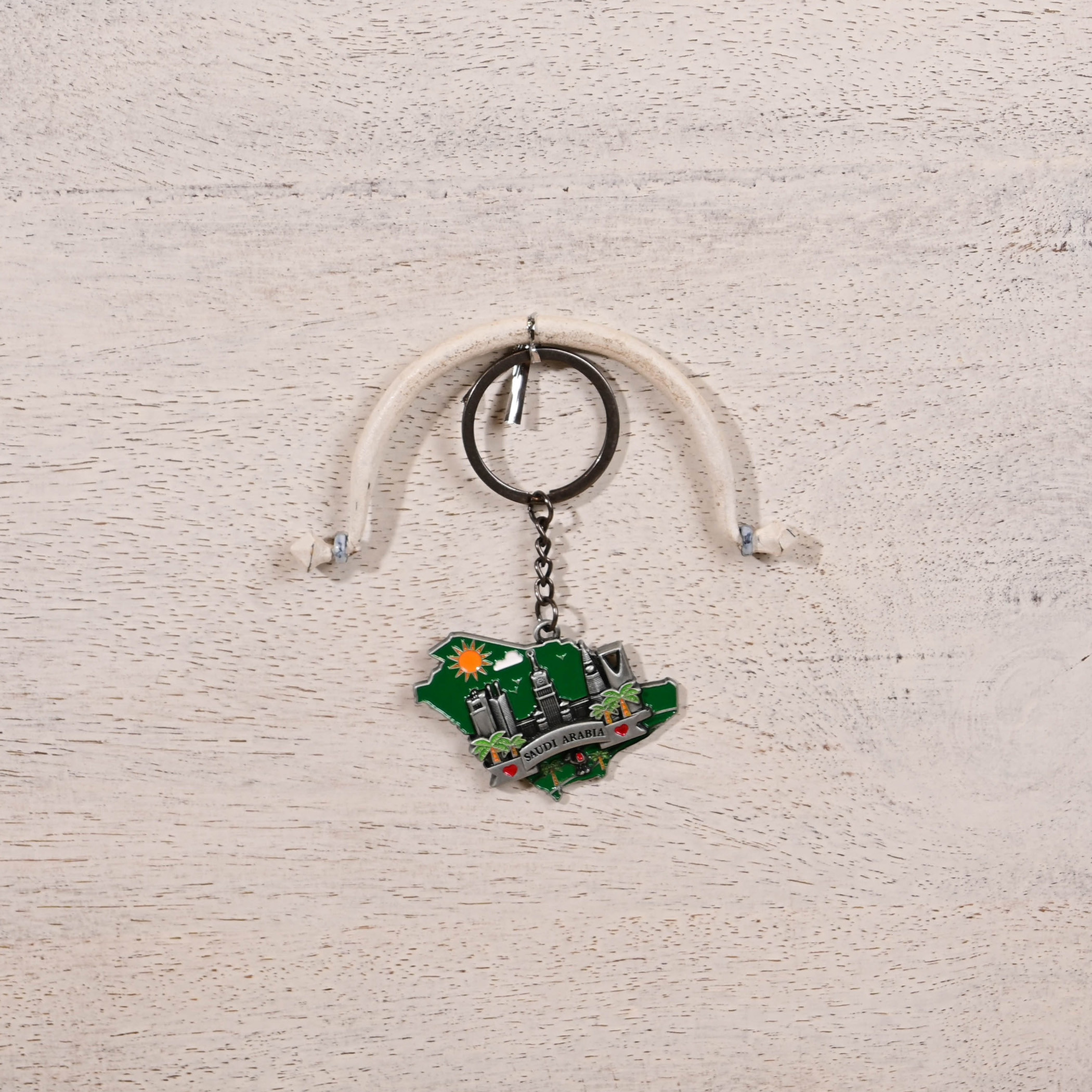 Crafted by Lifestyle Saudi Arabia Map Embossed Keychain-household-decor-decorativeobjectsandsculptures-image-4