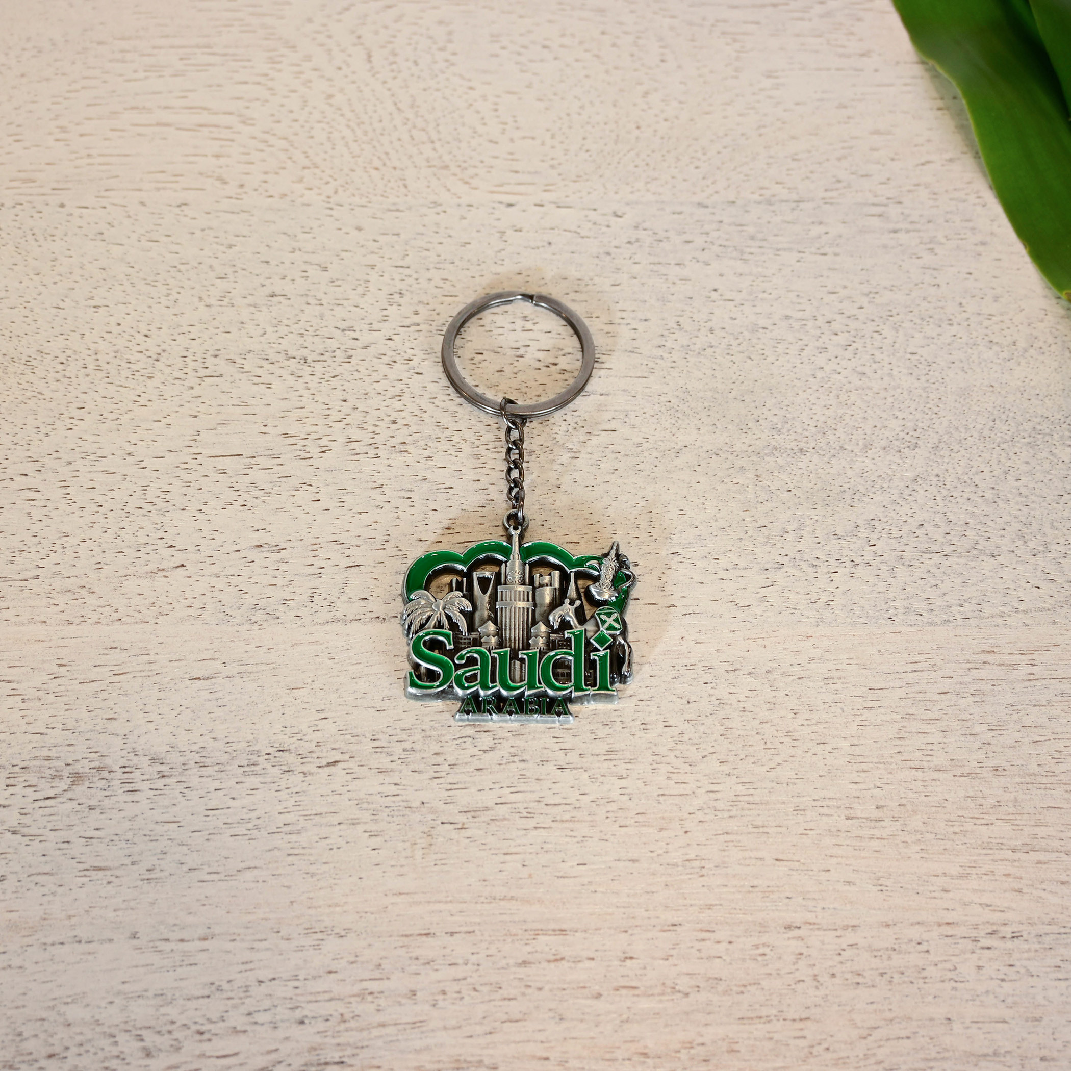 Crafted by Lifestyle Saudi Arabia Skyline Embossed Keychain-household-decor-decorativeobjectsandsculptures-image-1