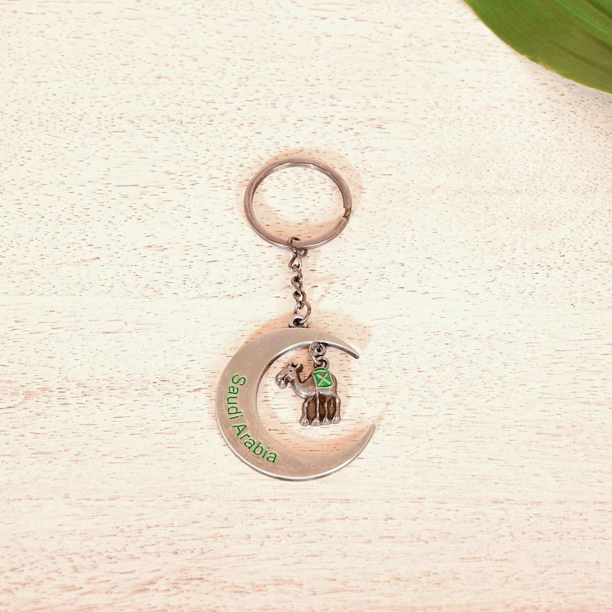 Home Carving Saudi Arabia Moon Keychain with Hanging Camel-household-decor-decorativeobjectsandsculptures-image-1