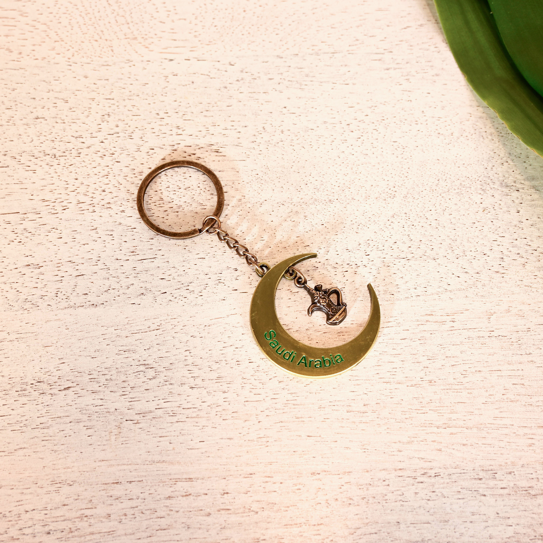 Home Carving Saudi Arabia Embossed Keyring with Dallah Charm-household-decor-decorativeobjectsandsculptures-image-3