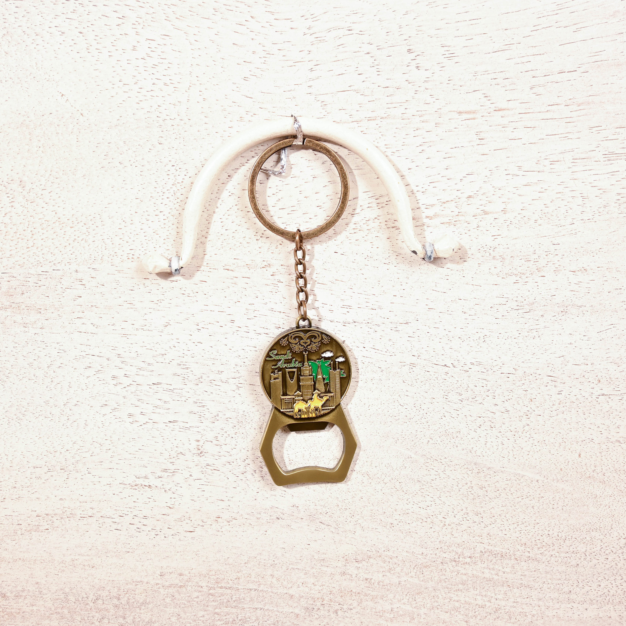 Home Carving Saudi Arabia Embossed Keyring with Bottle Opener-household-decor-decorativeobjectsandsculptures-image-5