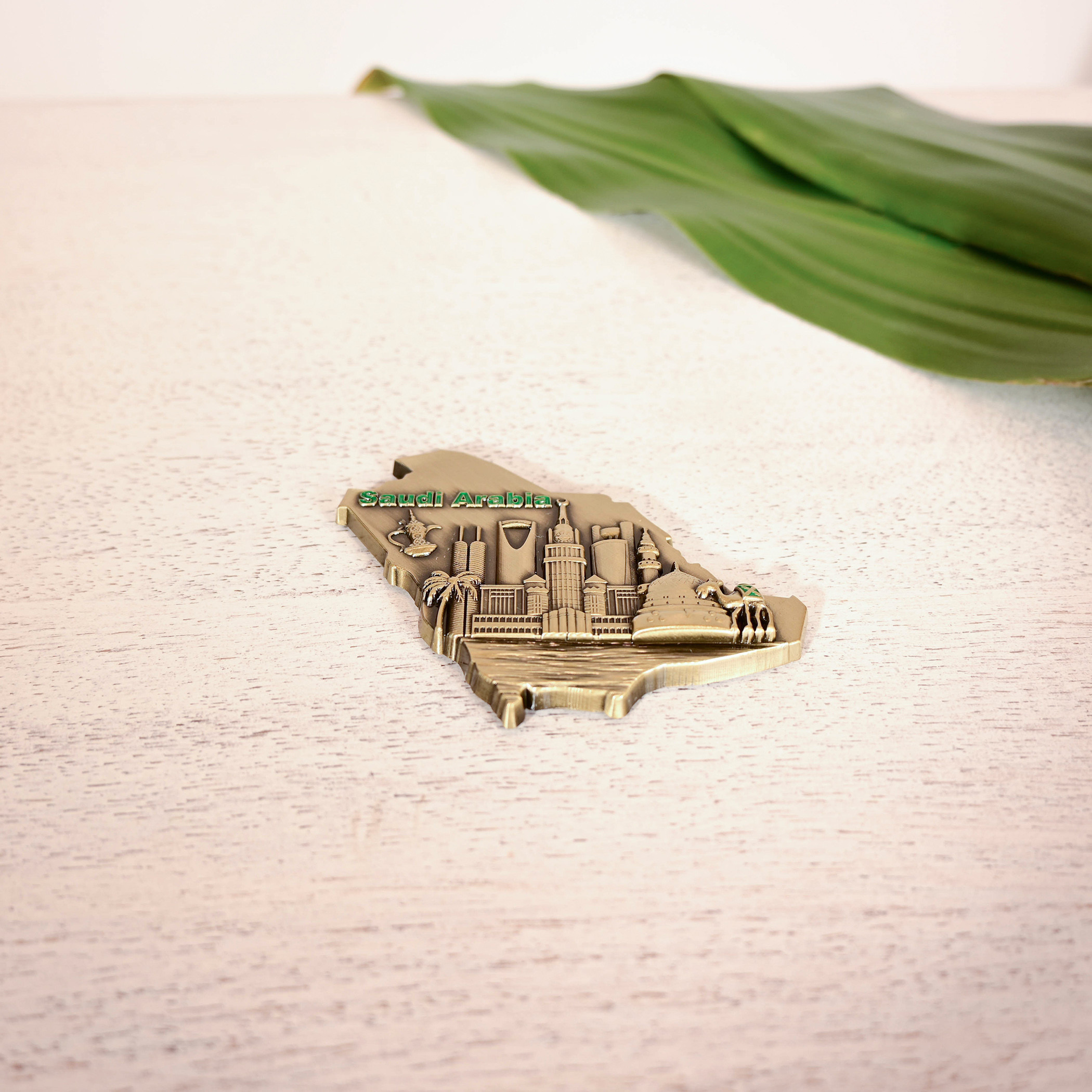 Crafted by Lifestyle Saudi Arabia Map Embossed Magnet-household-decor-decorativeobjectsandsculptures-image-1