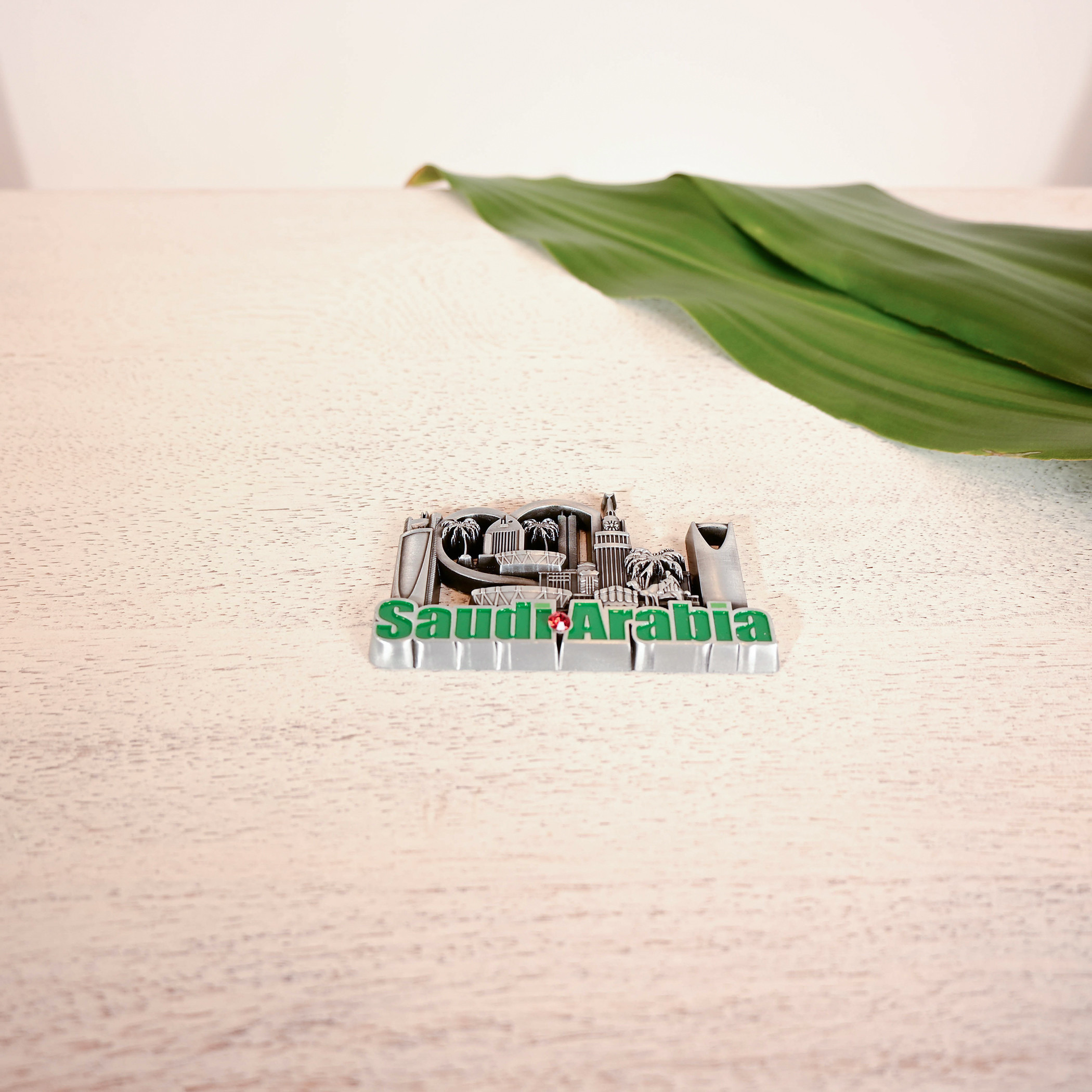 Home Carving Saudi Arabia Iconic Building Embossed Magnet-household-decor-decorativeobjectsandsculptures-image-1