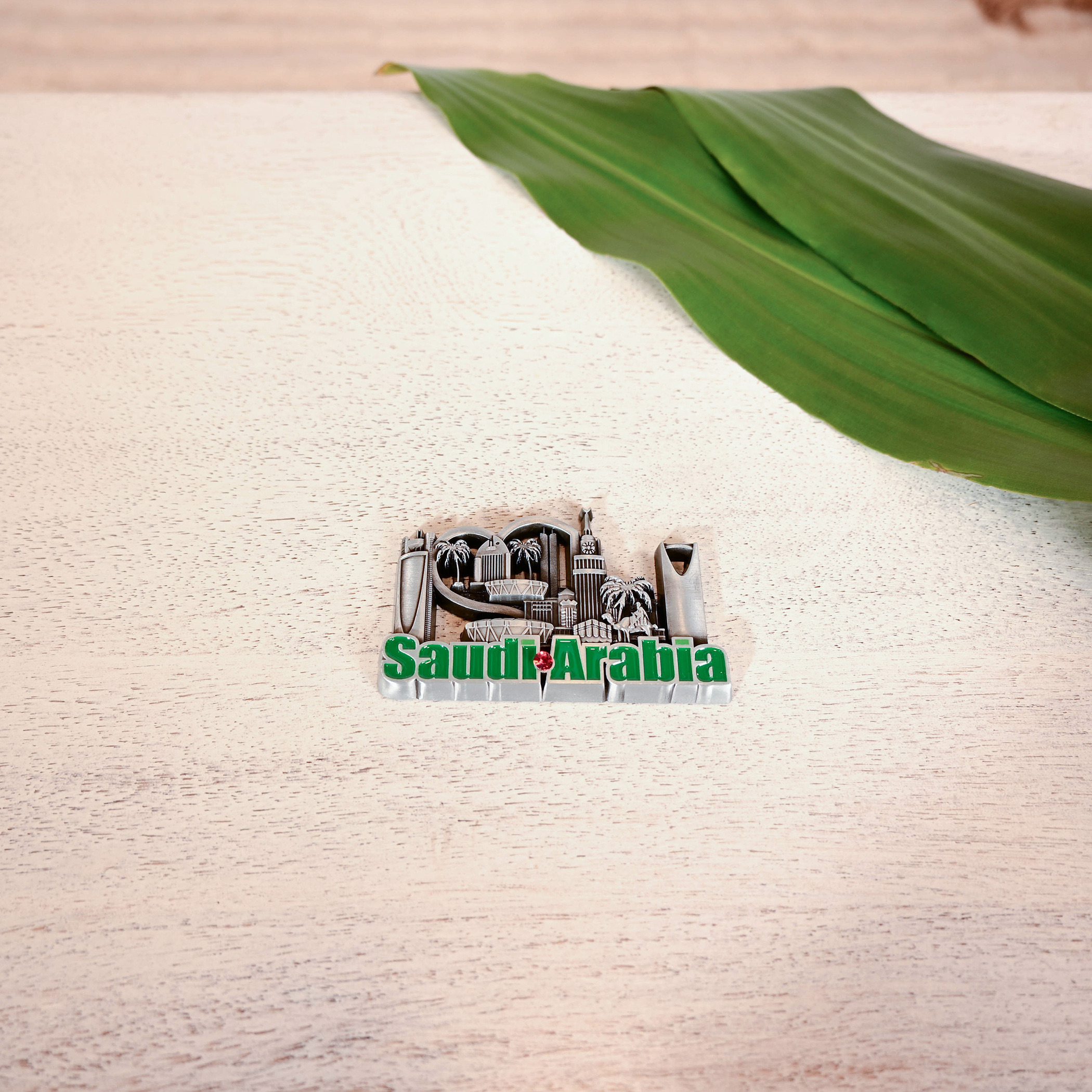 Home Carving Saudi Arabia Iconic Building Embossed Magnet-household-decor-decorativeobjectsandsculptures-image-2