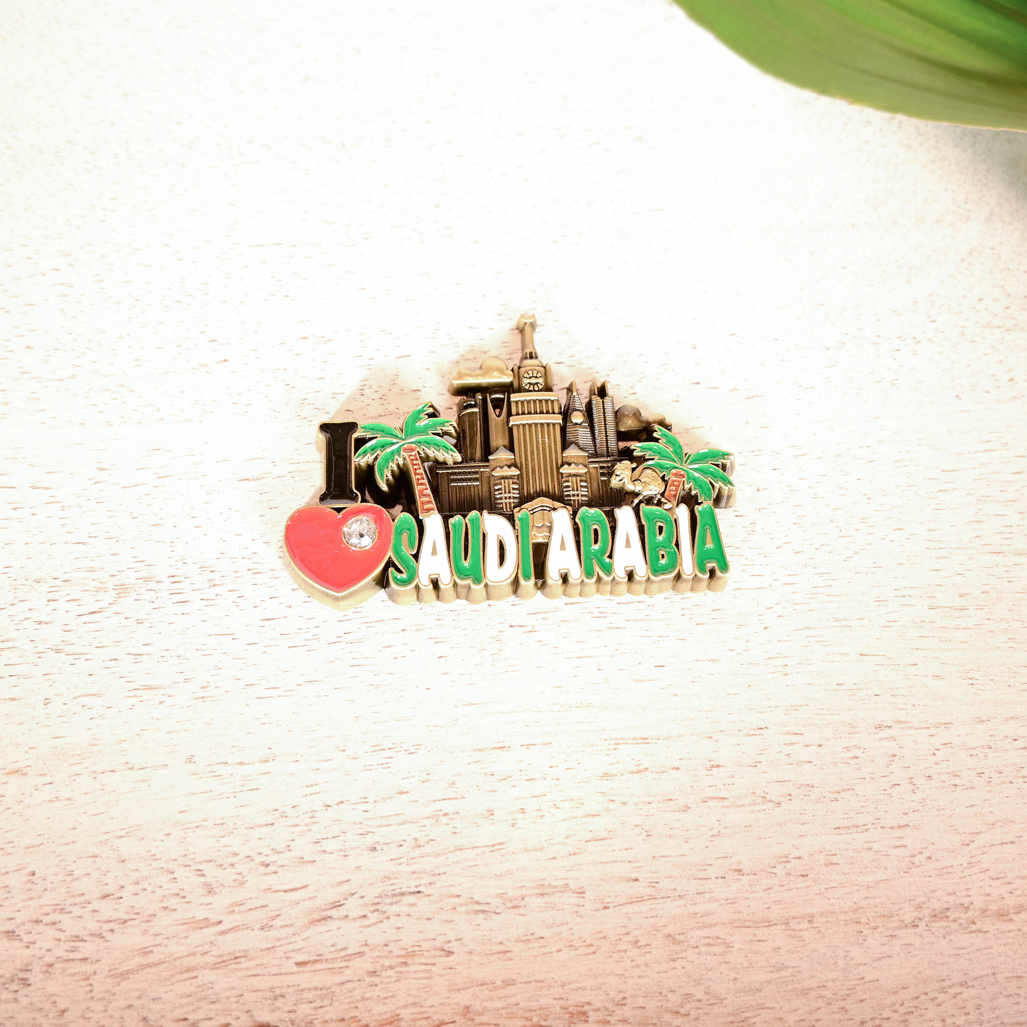 Crafted by Lifestyle I Love Saudi Arabia Embossed Decorative Magnet-household-decor-decorativeobjectsandsculptures-image-3