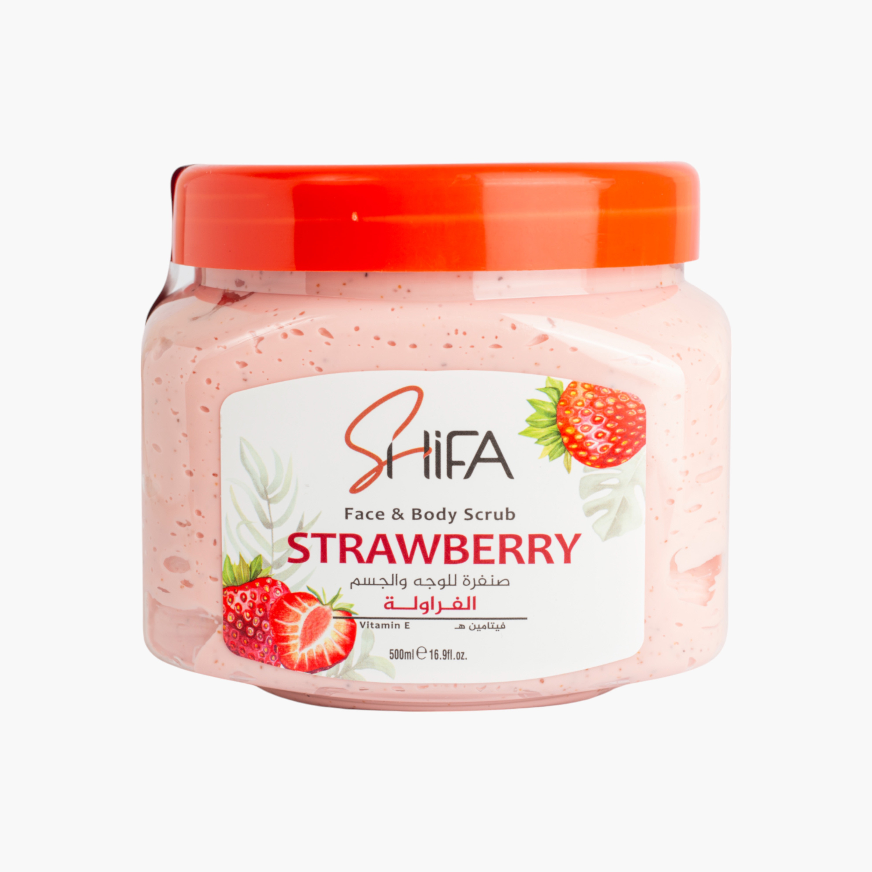 Shifa Strawberry Face and Body Scrub - 500 ml-beautyandpersonalcare-bathandbody-bathandshower-scrubs-image-1