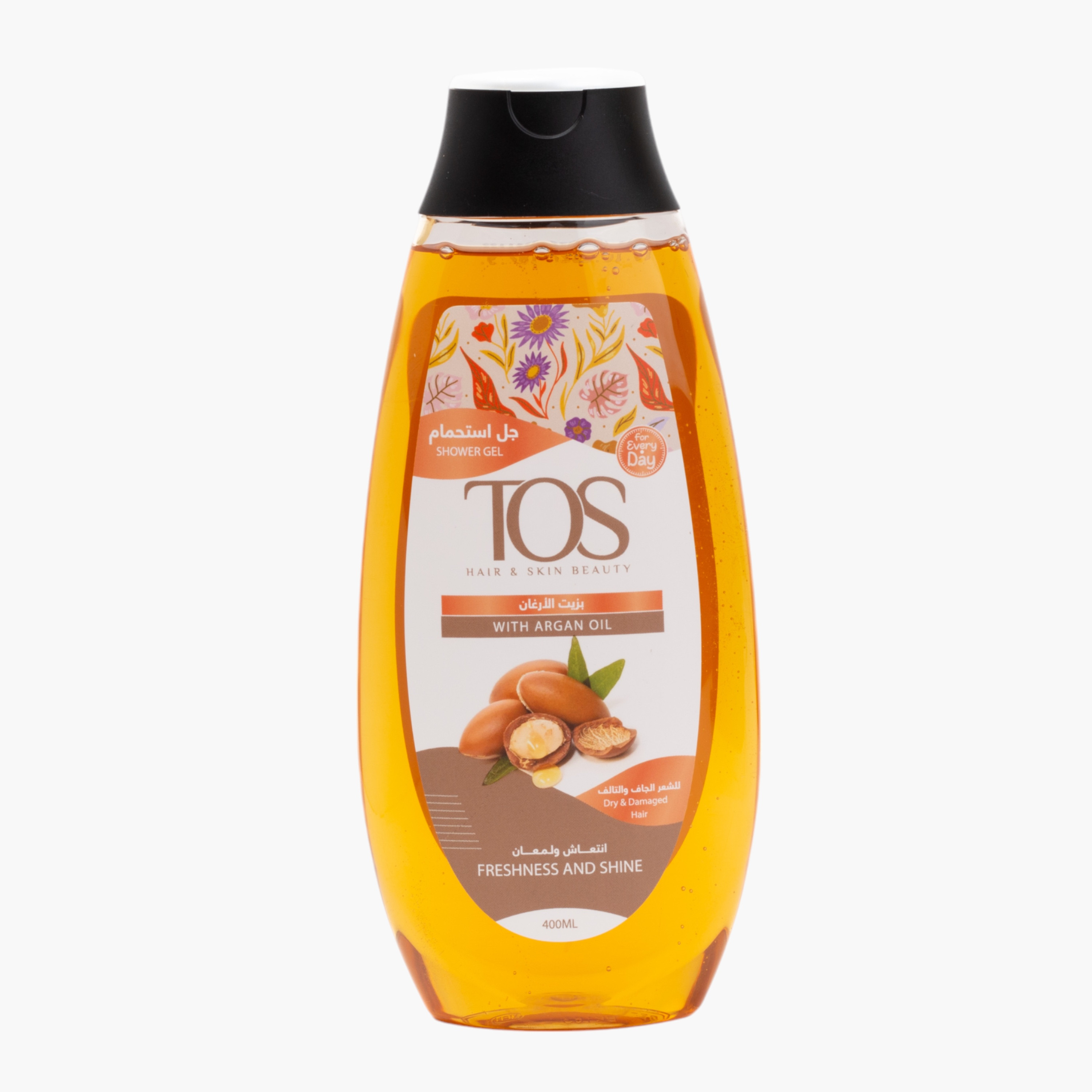 TOS Argan Oil Shower Gel - 400 ml-beautyandpersonalcare-bathandbody-bathandshower-bodywash-image-1