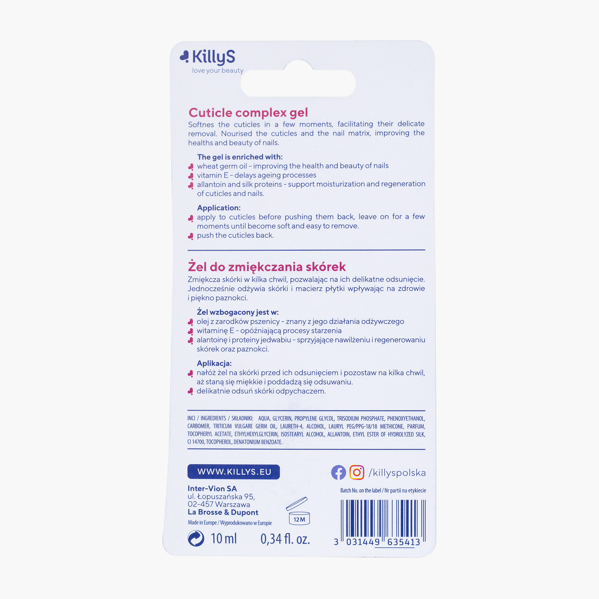 Killy S Hydrating Complex Cuticle Gel - 10 ml-beautyandpersonalcare-makeup-nails-treatments-image-2