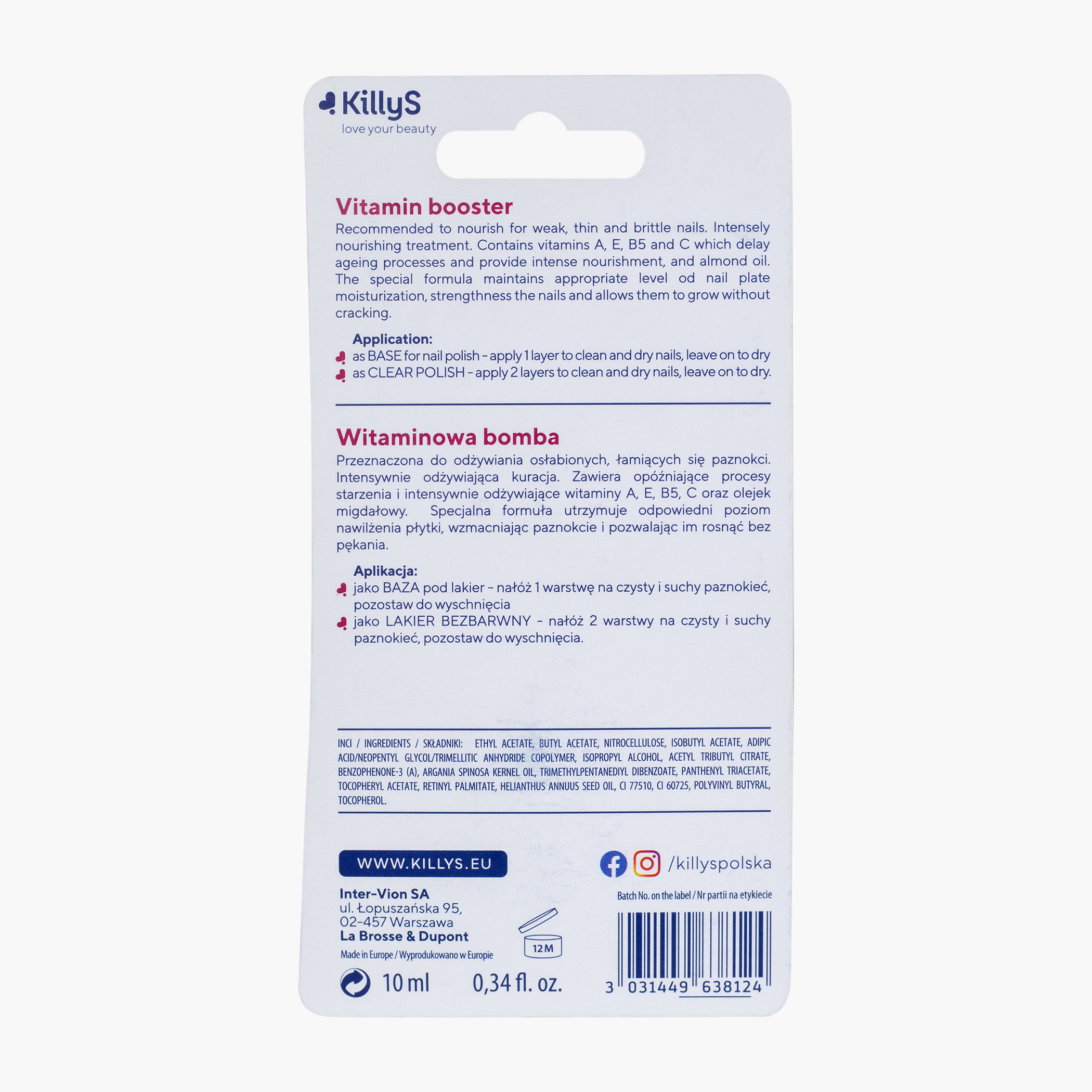 Killy S Vitamin Booster Hypoallergic Nail Gel - 10 ml-beautyandpersonalcare-makeup-nails-treatments-image-2