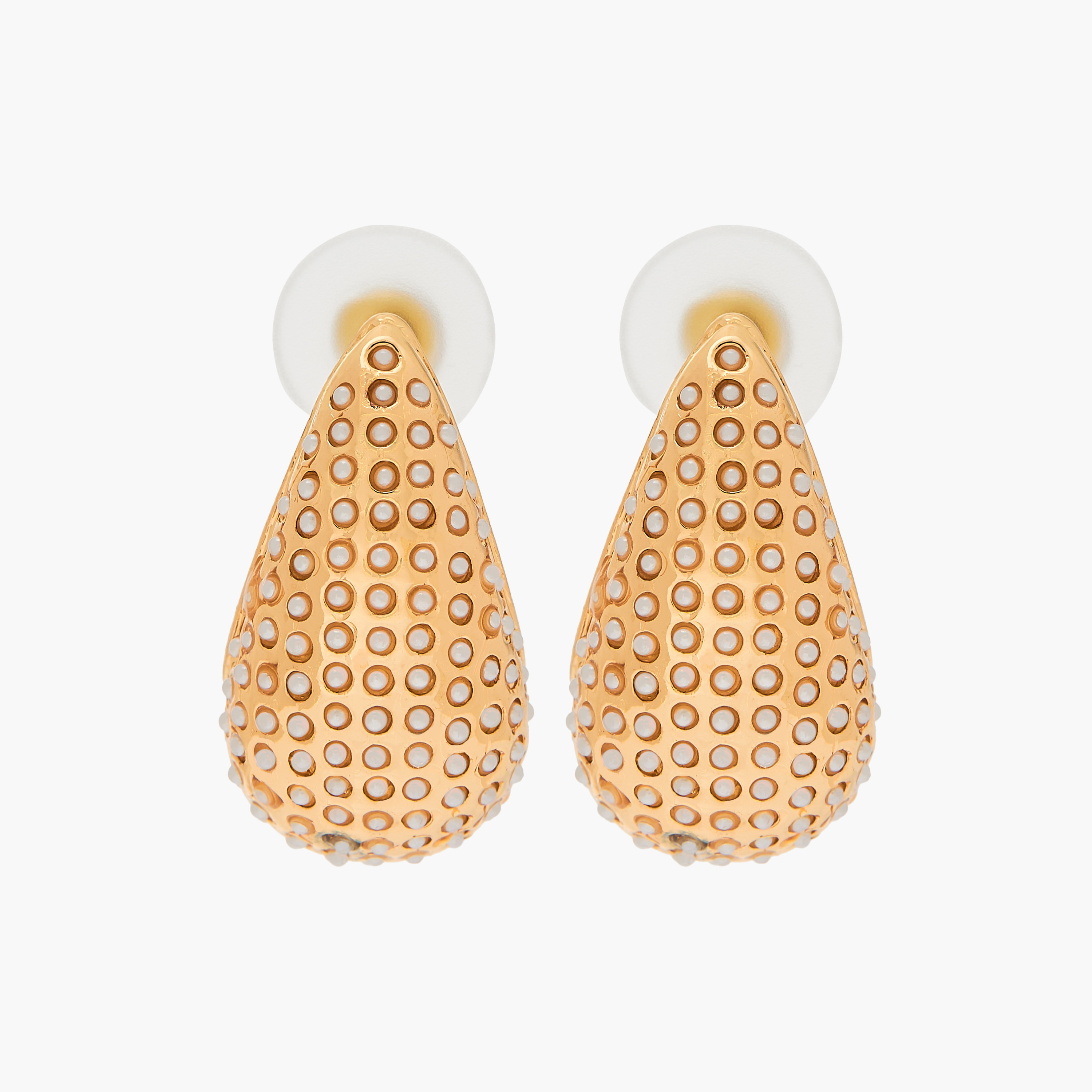 Pearl Embellished Earrings with Pushback Closure-women-watchesandjewellery-jewellery-earrings-image-1