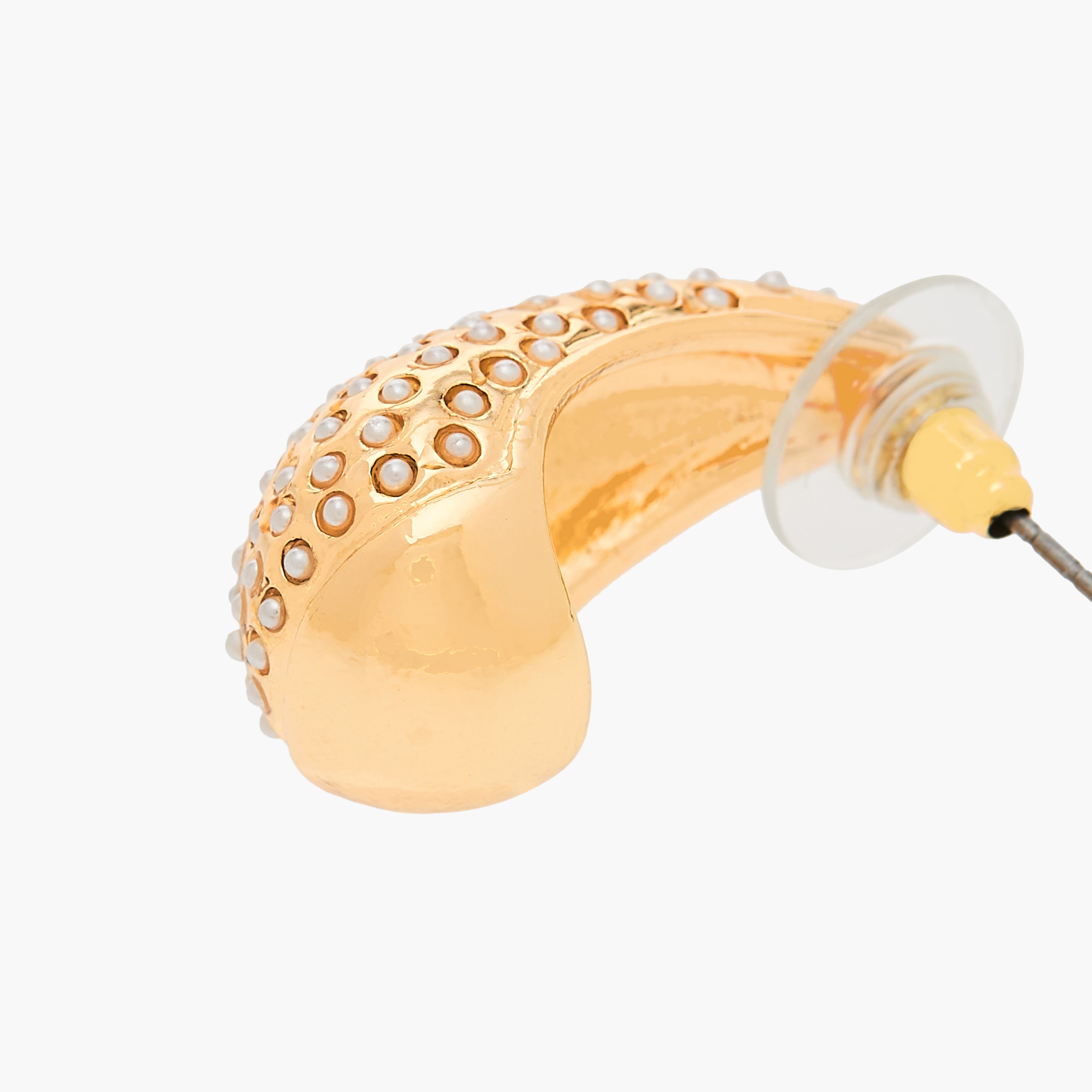 Pearl Embellished Earrings with Pushback Closure-women-watchesandjewellery-jewellery-earrings-image-3