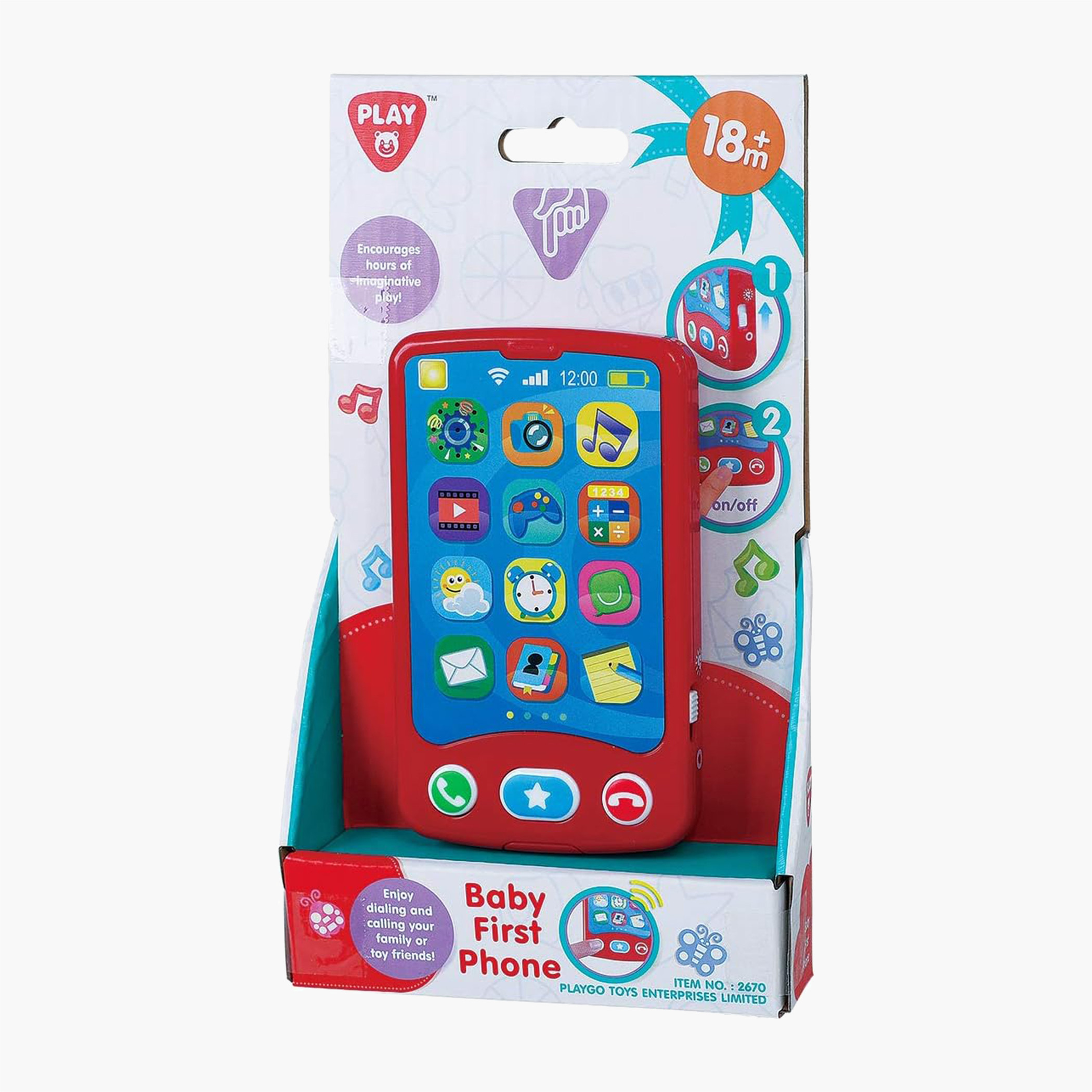لعبة هاتف بيبي فيرست من بلاي جو-toys-babyandtoddlertoys-lightsandmusicaltoys-image-2
