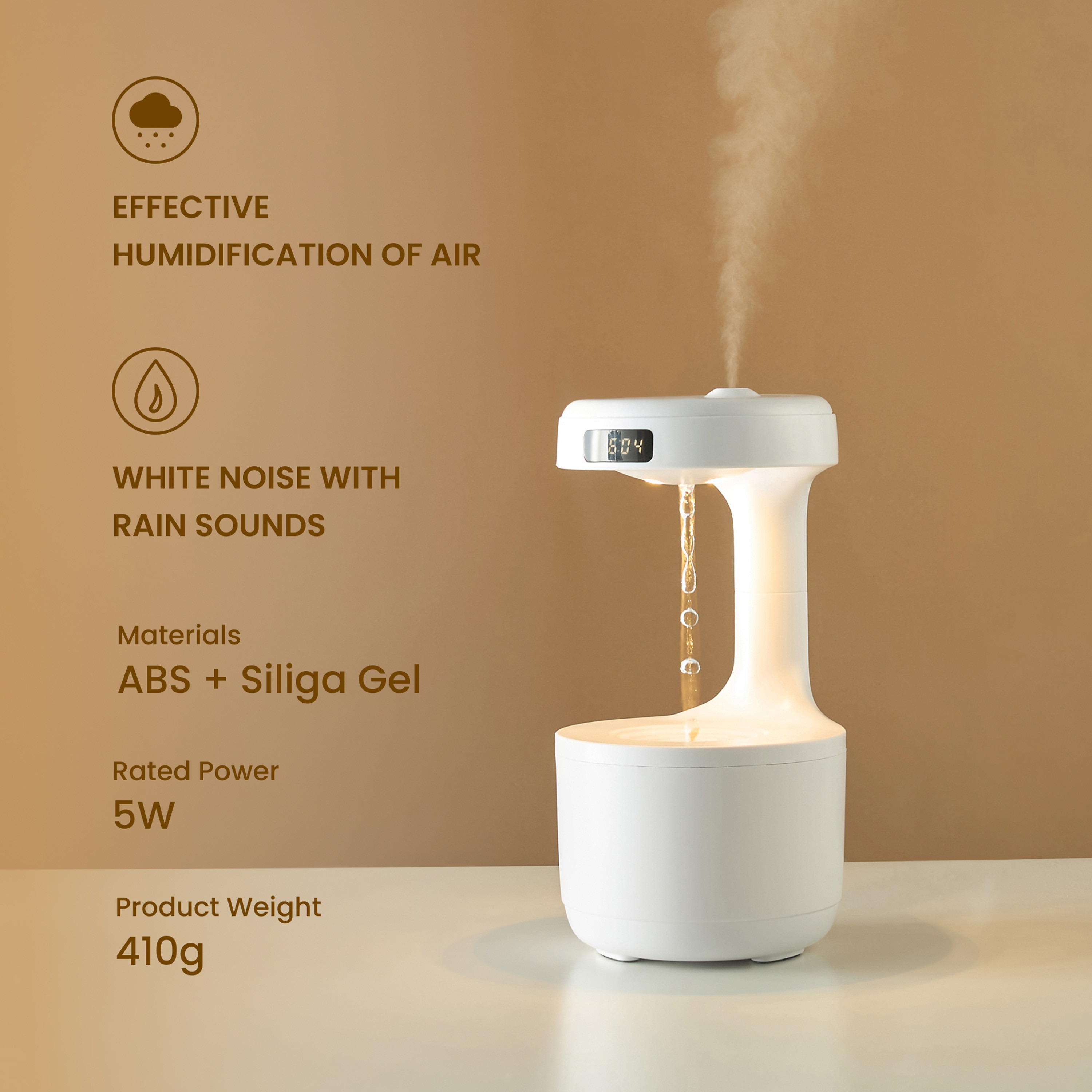 جهاز ترطيب قطرة الماء المضادة للجاذبية - 600 مل-household-homefragrance-airrevitalisersandhumidifiers-image-3