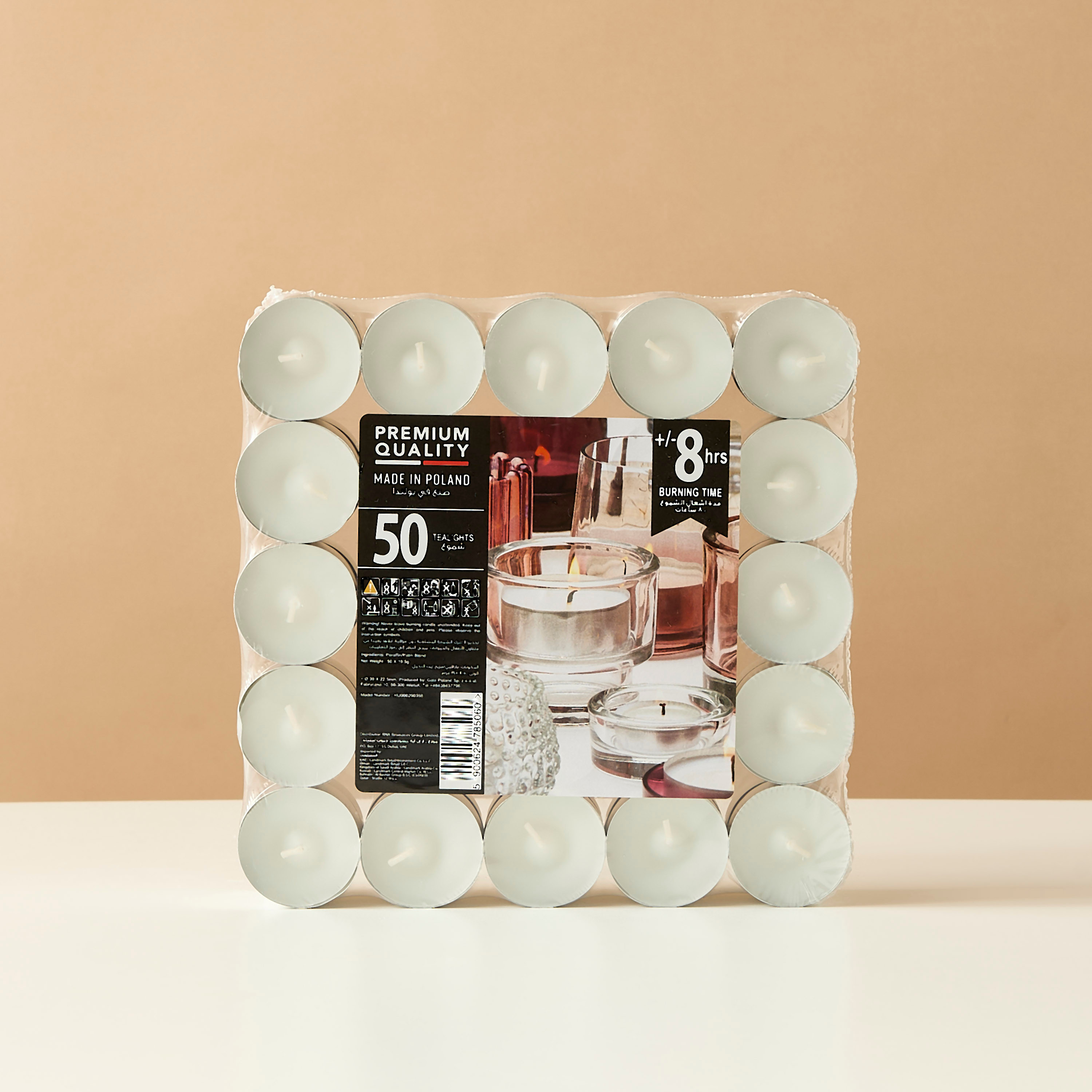 Unscented 50-Piece Tealight Candle Set-household-homefragrance-candles-image-1