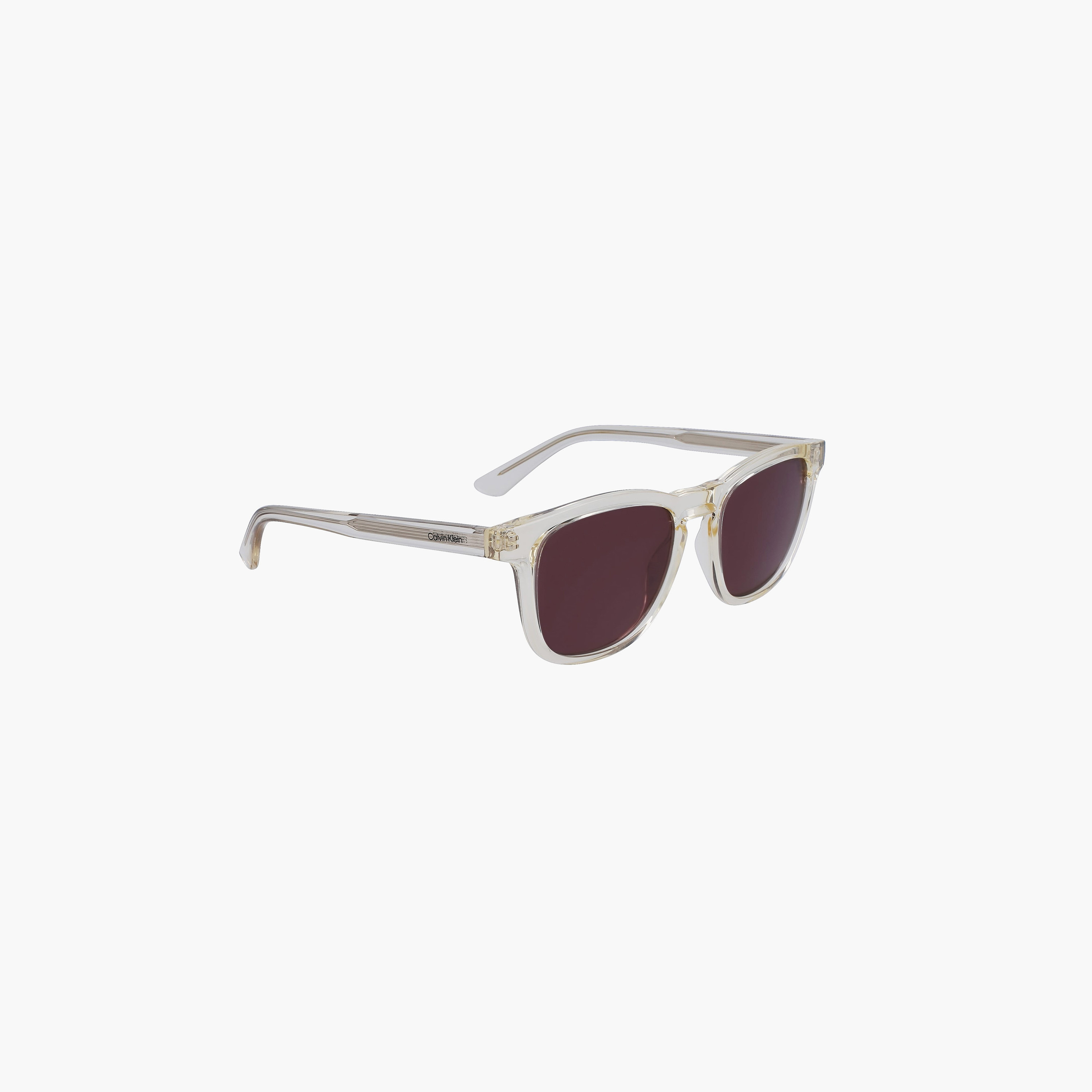 نظارة شمسية من كالفن كلاين ذات مربعة باللون البني بمقاس 52 ملم | CK23505S-men-sunglasses-image-3