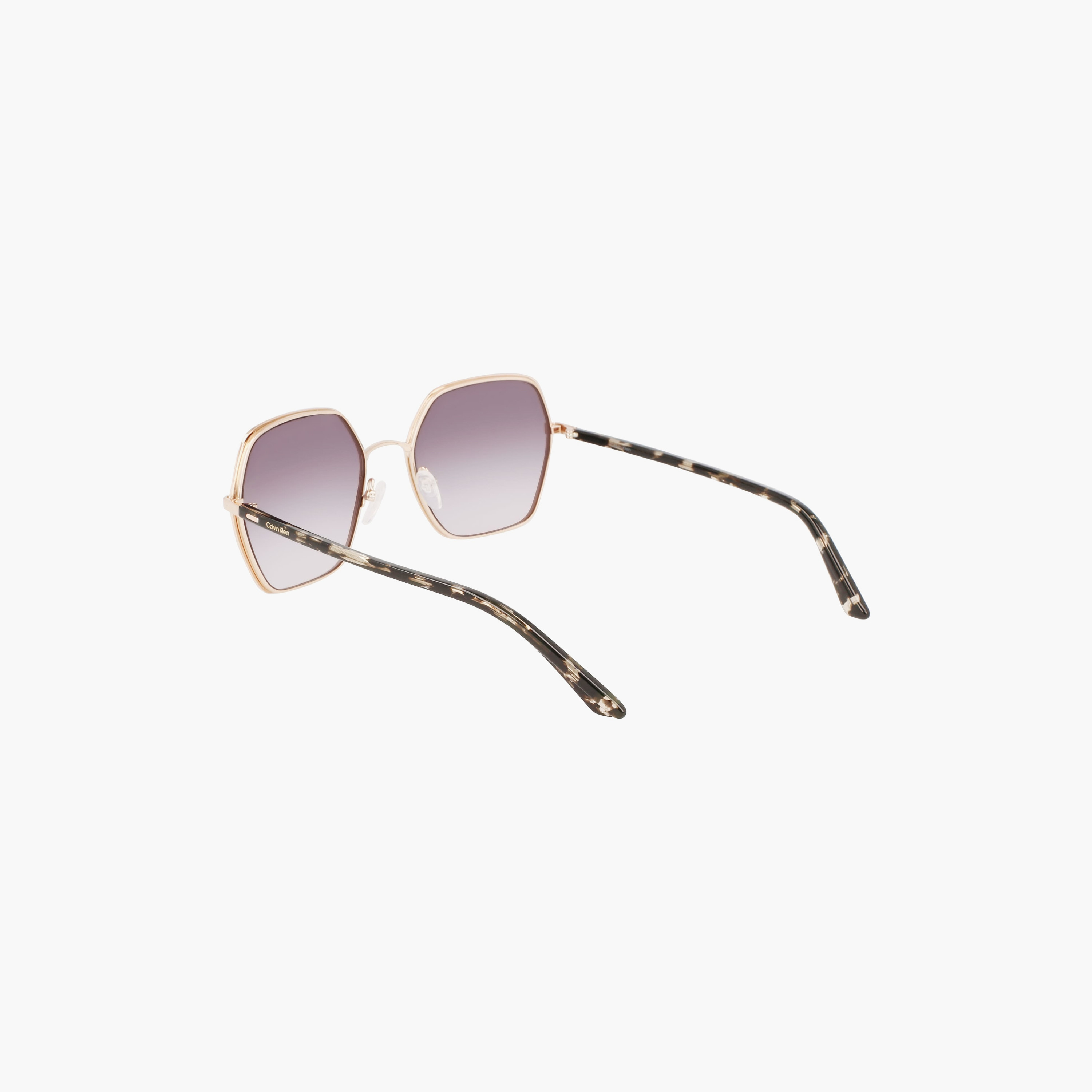 Calvin Klein 56 MM Gradient grey hexagonal Sunglasses | 59433-women-sunglasses-image-7