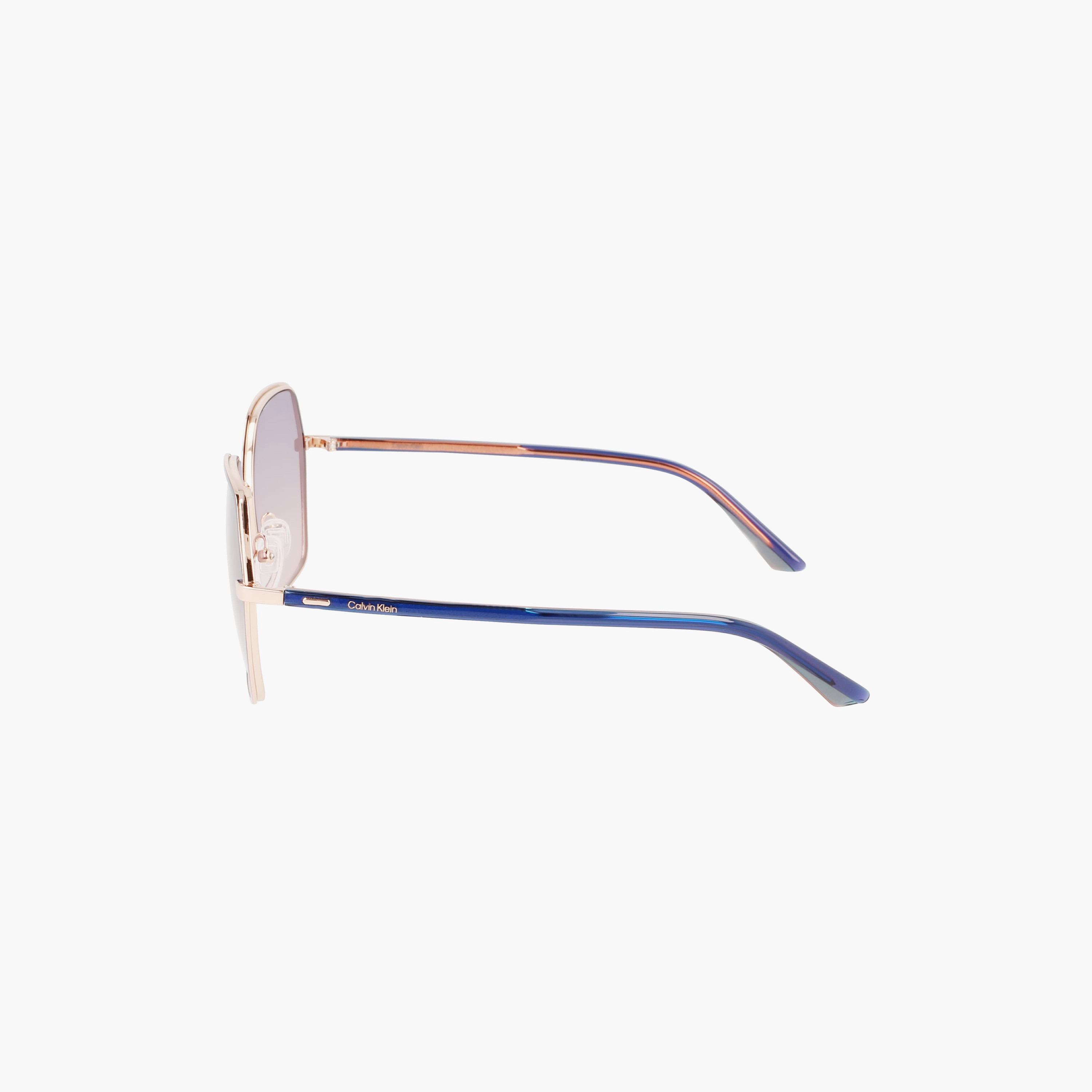 نظارة شمسية من كالفن كلاين ذات سداسية الشكل ومتدرجة باللون الأرجواني بمقاس 56 ملم |59433-women-sunglasses-image-6