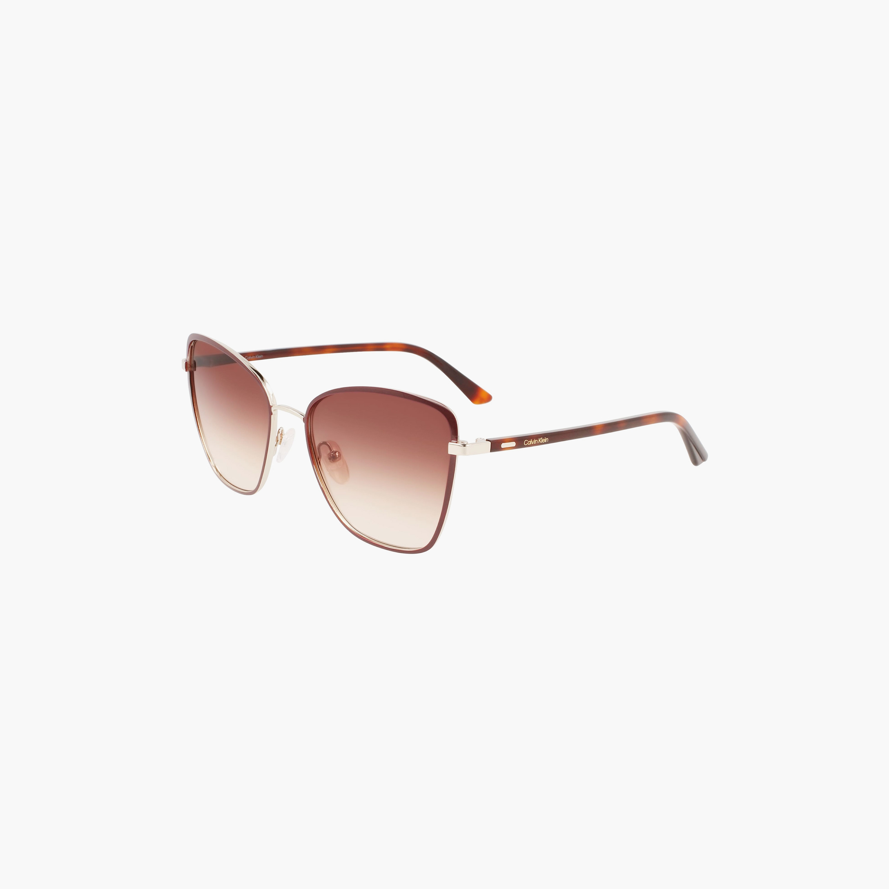 Calvin Klein 56 MM Maroon Butterfly Sunglasses | 59434-women-sunglasses-image-1