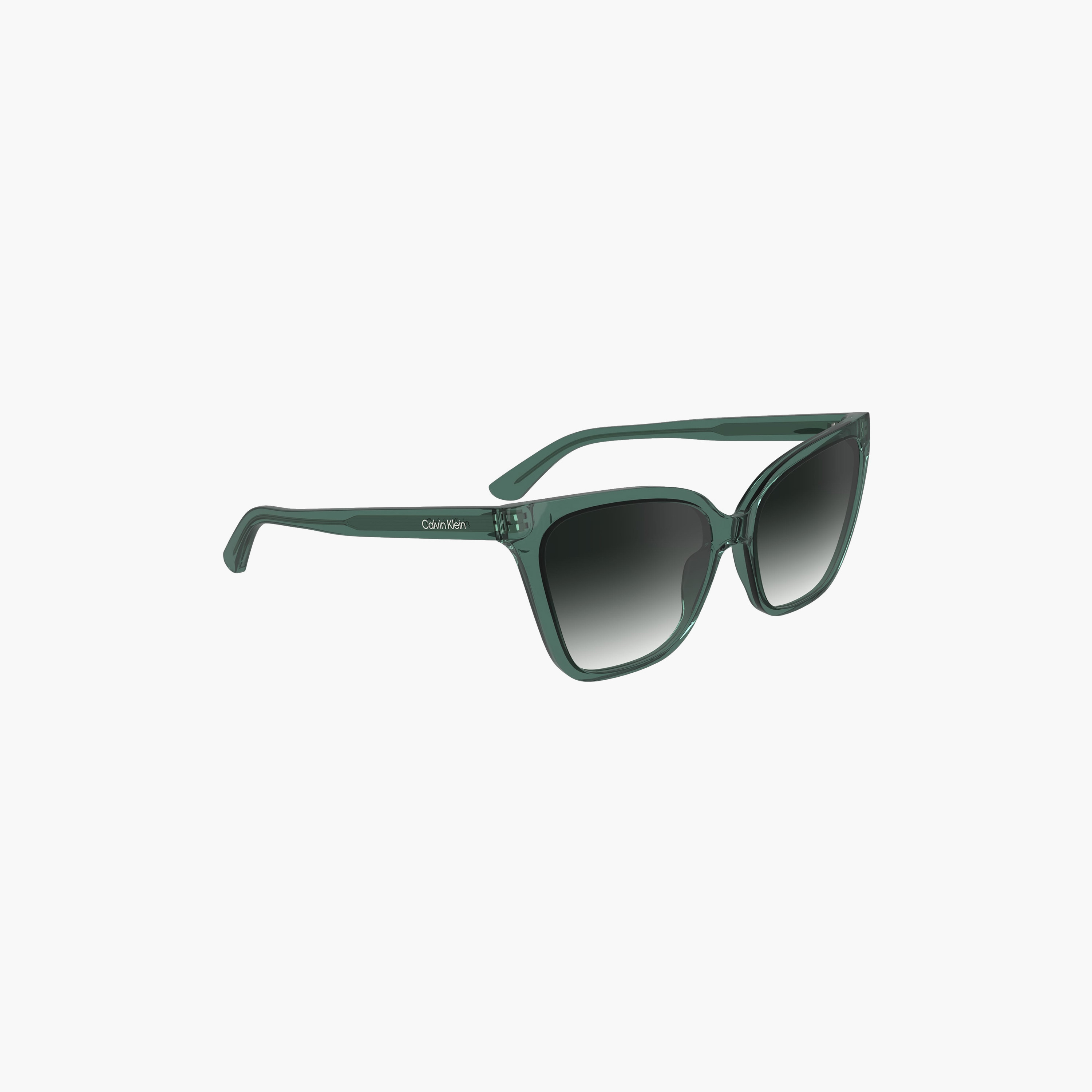 نظارة شمسية من كالفن كلاين ذات كات آي ومتدرجة باللون الأزرق بمقاس 57 ملم | CK24507S-women-sunglasses-image-4