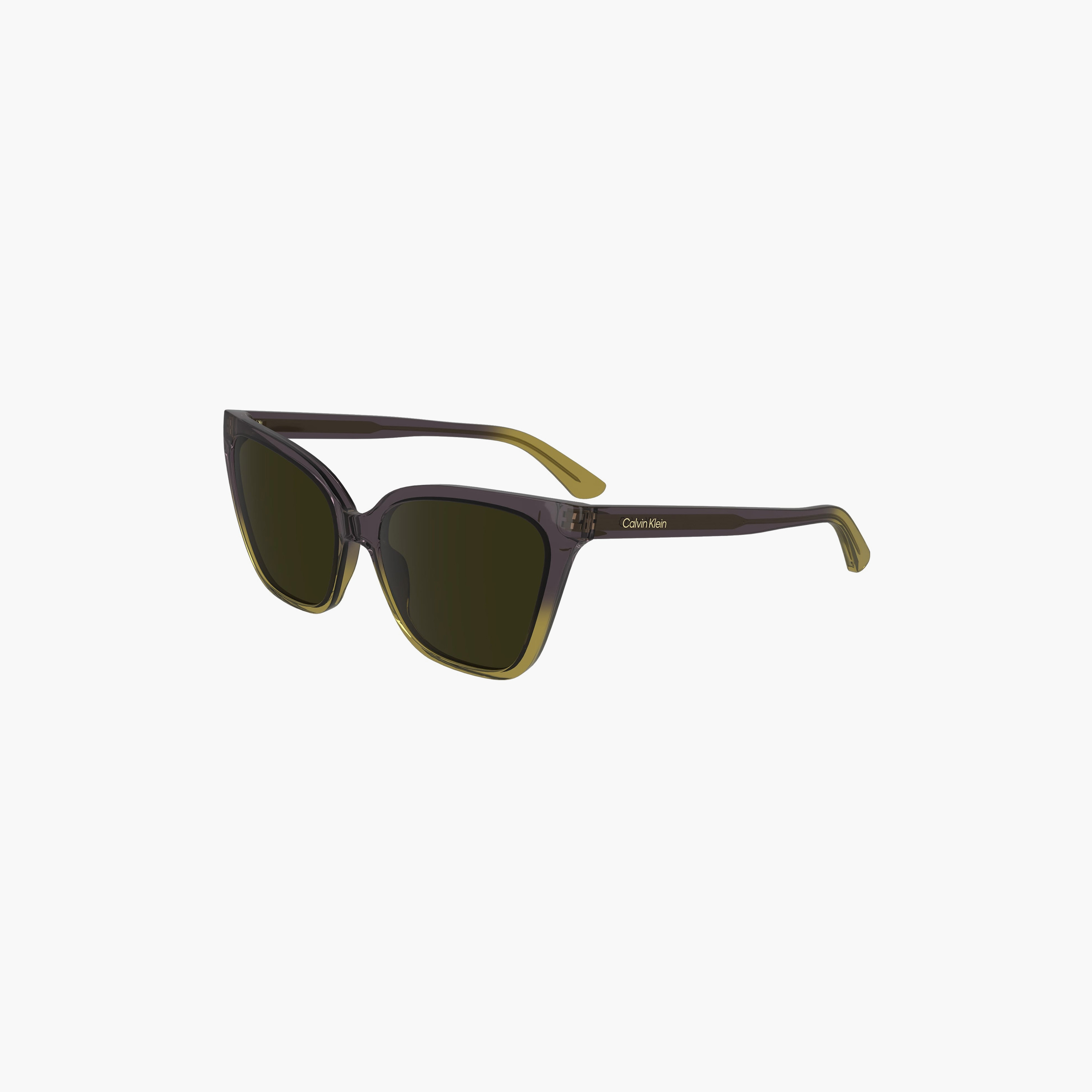 نظارة شمسية من كالفن كلاين ذات كات آي باللون الأخضر بمقاس 57 ملم | CK24507S-women-sunglasses-image-1