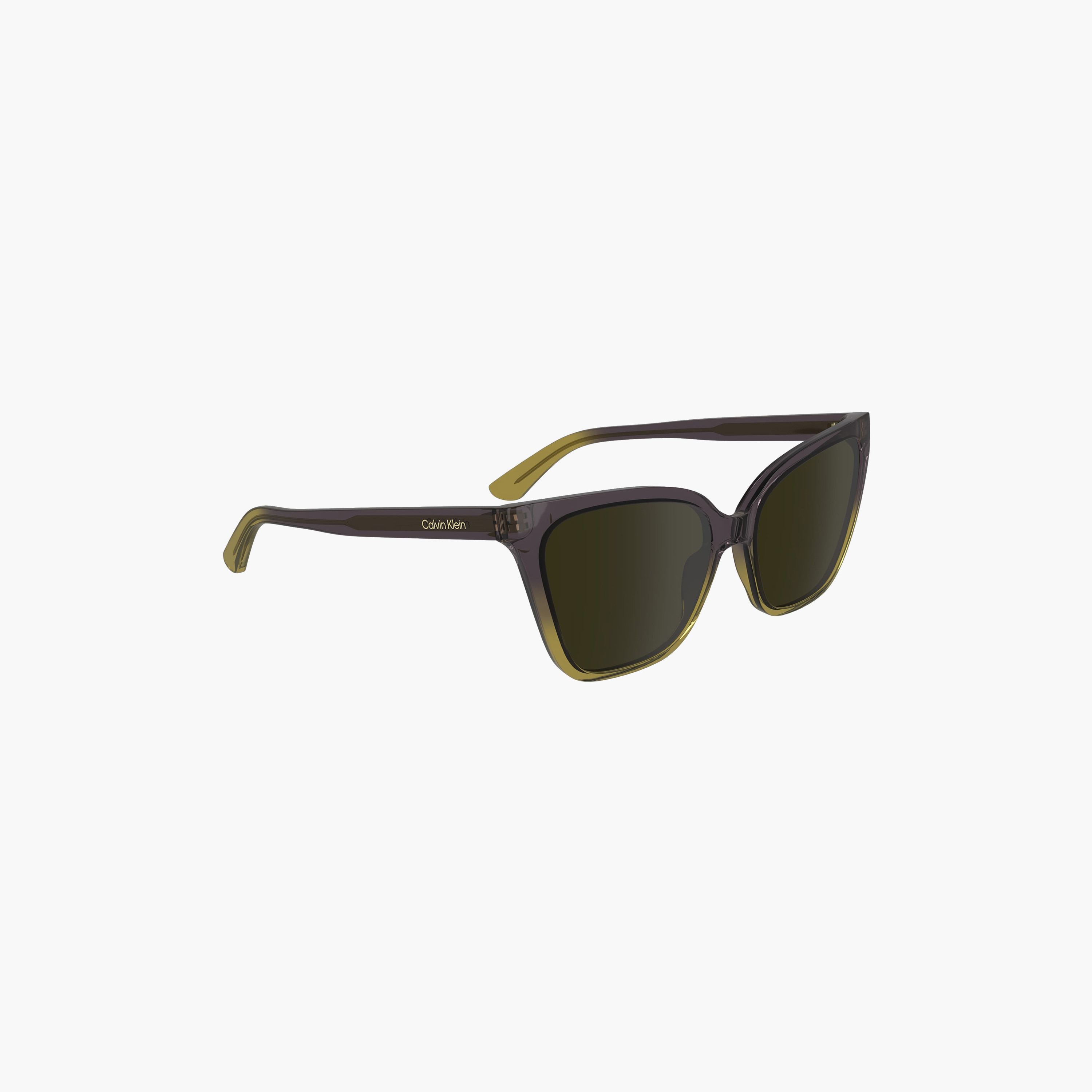 نظارة شمسية من كالفن كلاين ذات كات آي باللون الأخضر بمقاس 57 ملم | CK24507S-women-sunglasses-image-4