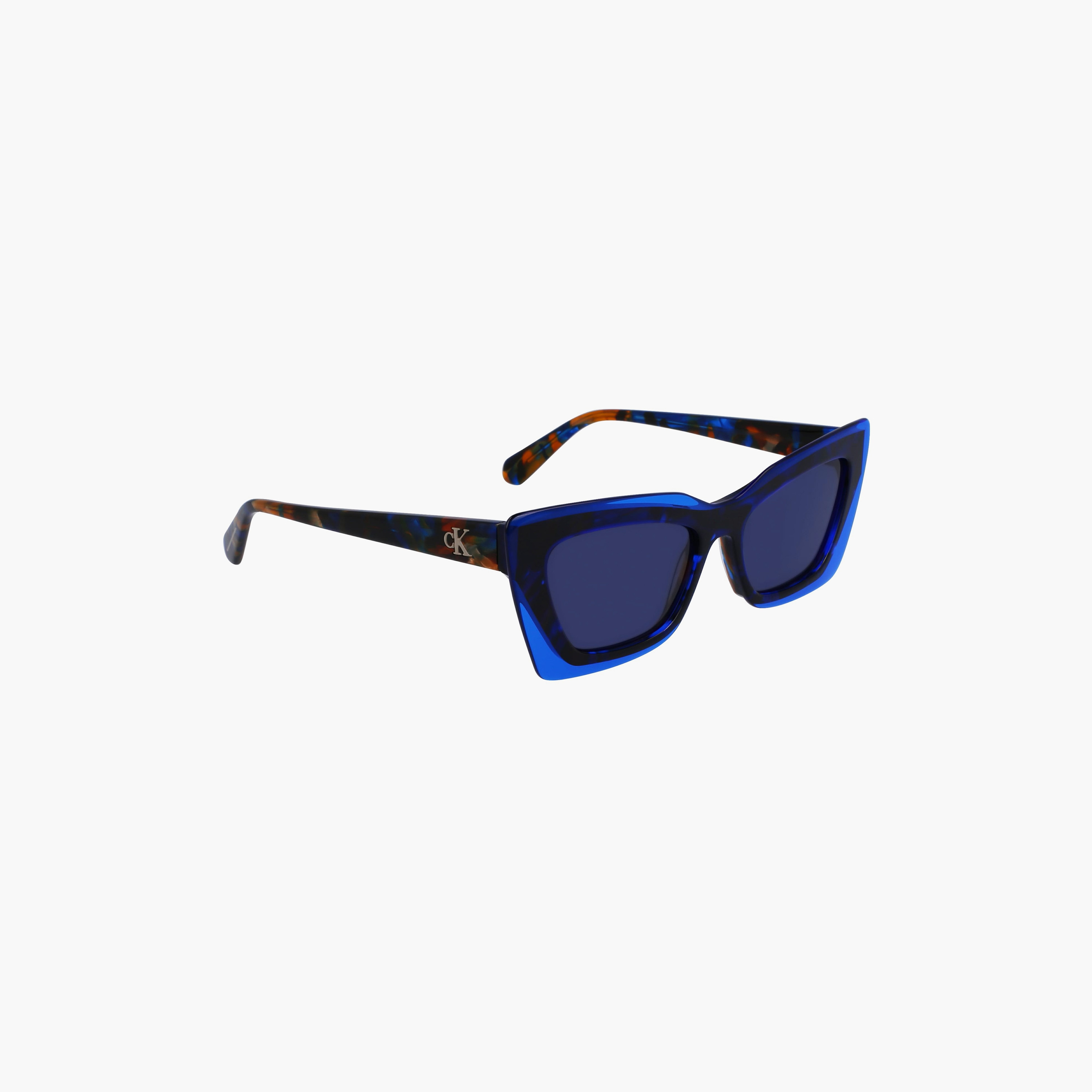 نظارة شمسية من كالفن كلاين جينز ذات كات آي باللون الأزرق بمقاس 52 ملم | CKJ23656S-women-sunglasses-image-4