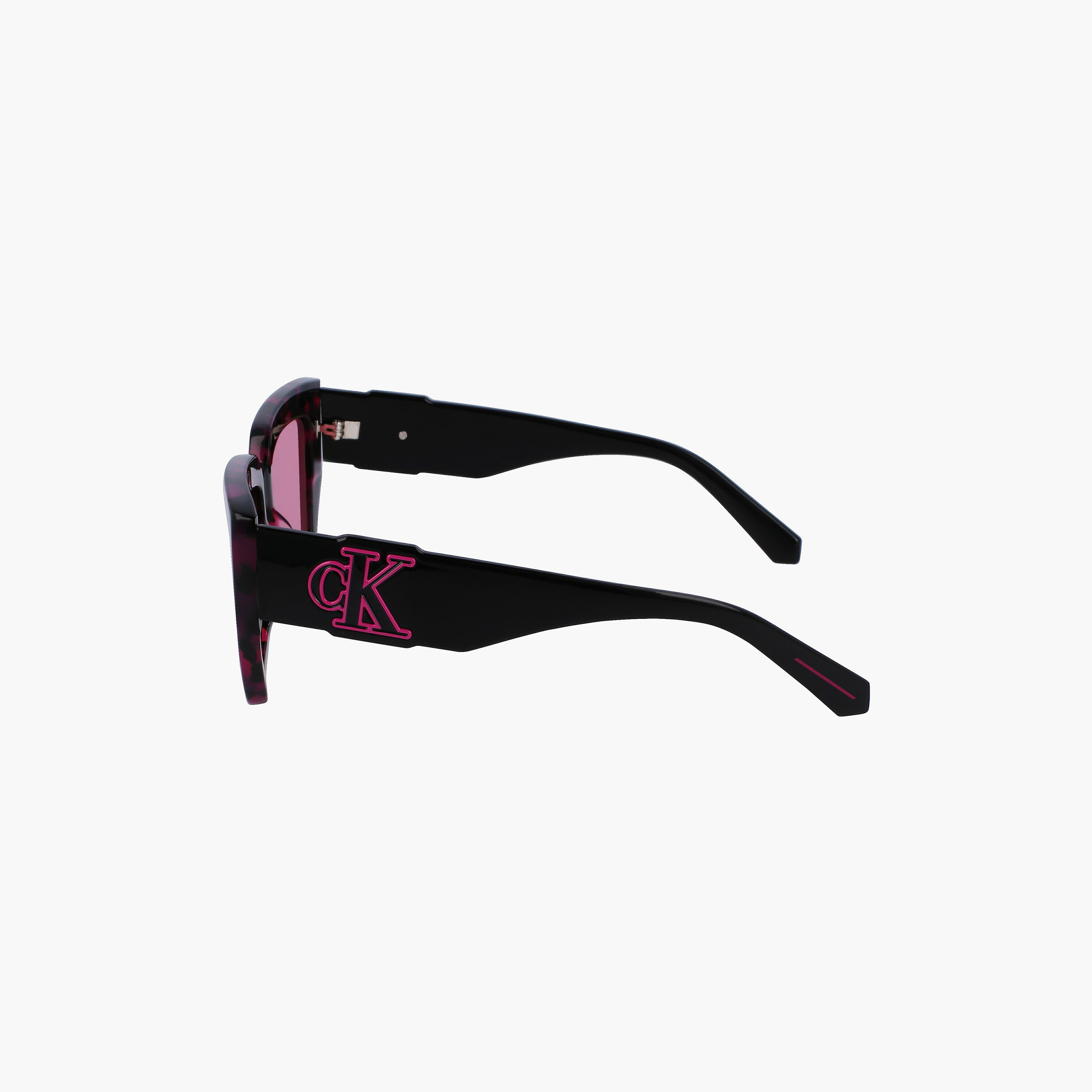 نظارة شمسية من كالفن كلاين جينز على شكل فراشة باللون الوردي بمقاس 54 ملم | CKJ23608S-women-sunglasses-image-6