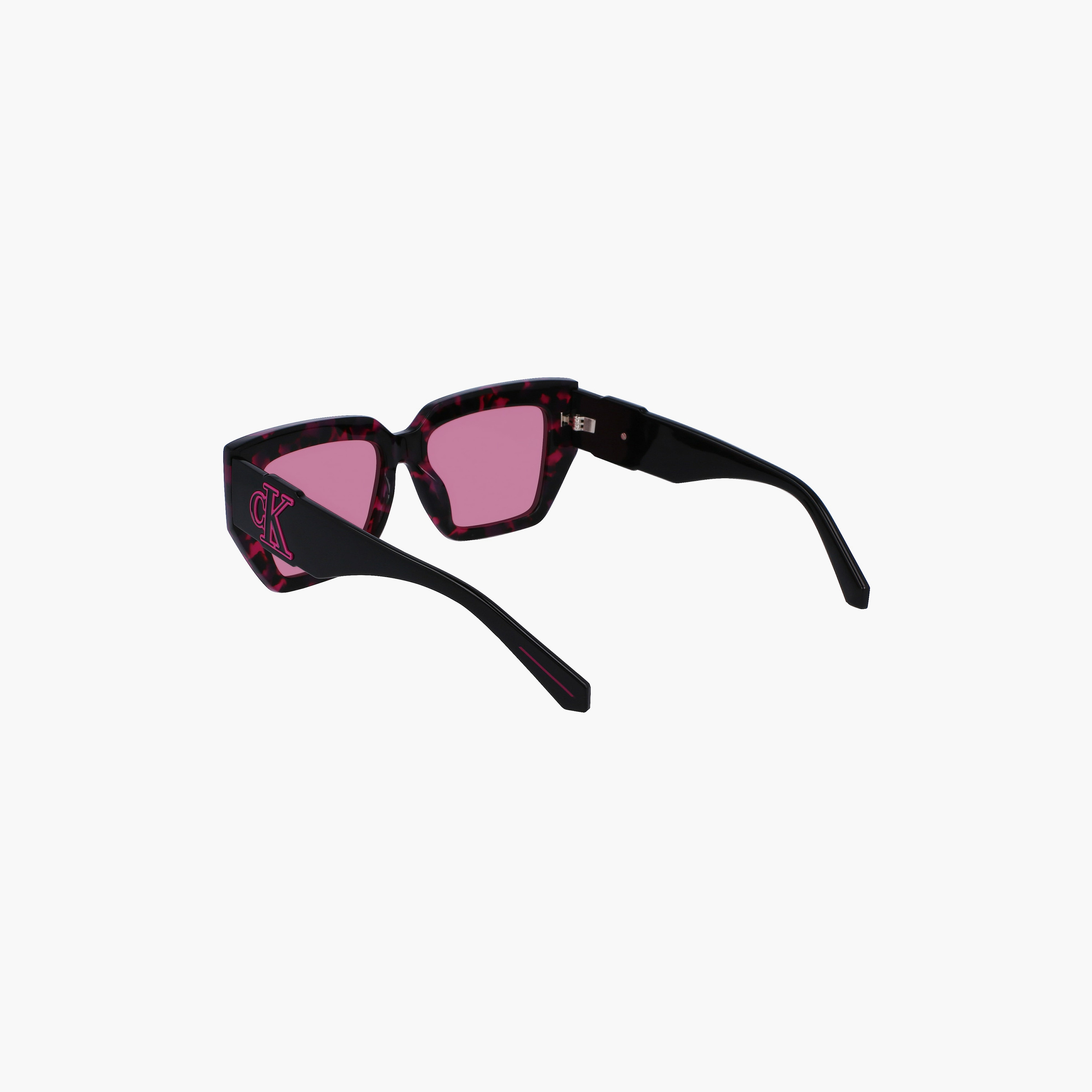 نظارة شمسية من كالفن كلاين جينز على شكل فراشة باللون الوردي بمقاس 54 ملم | CKJ23608S-women-sunglasses-image-7