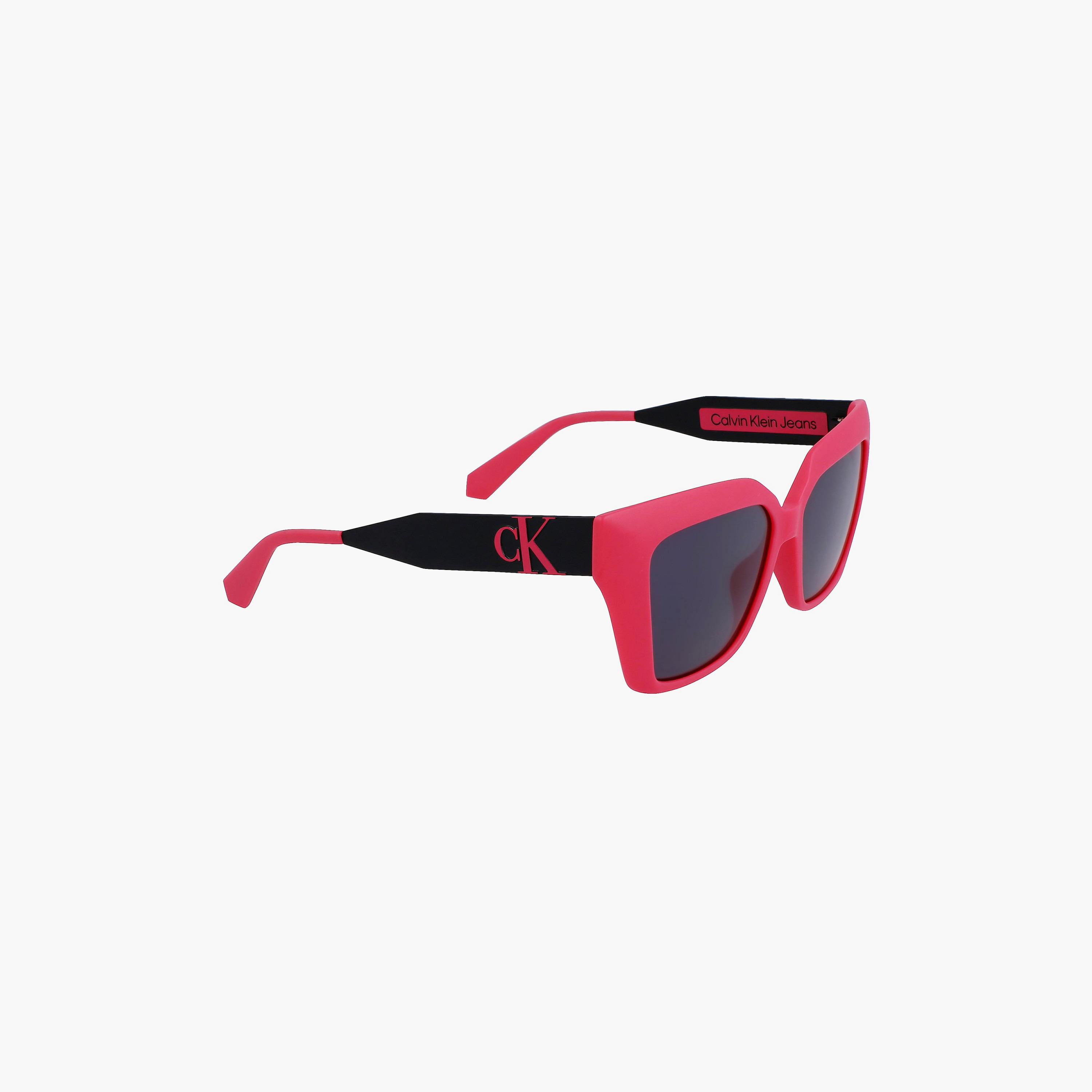 نظارة شمسية من كالفن كلاين جينز على شكل فراشة باللون الرمادي بمقاس 55 ملم | CKJ22639S-women-sunglasses-image-4