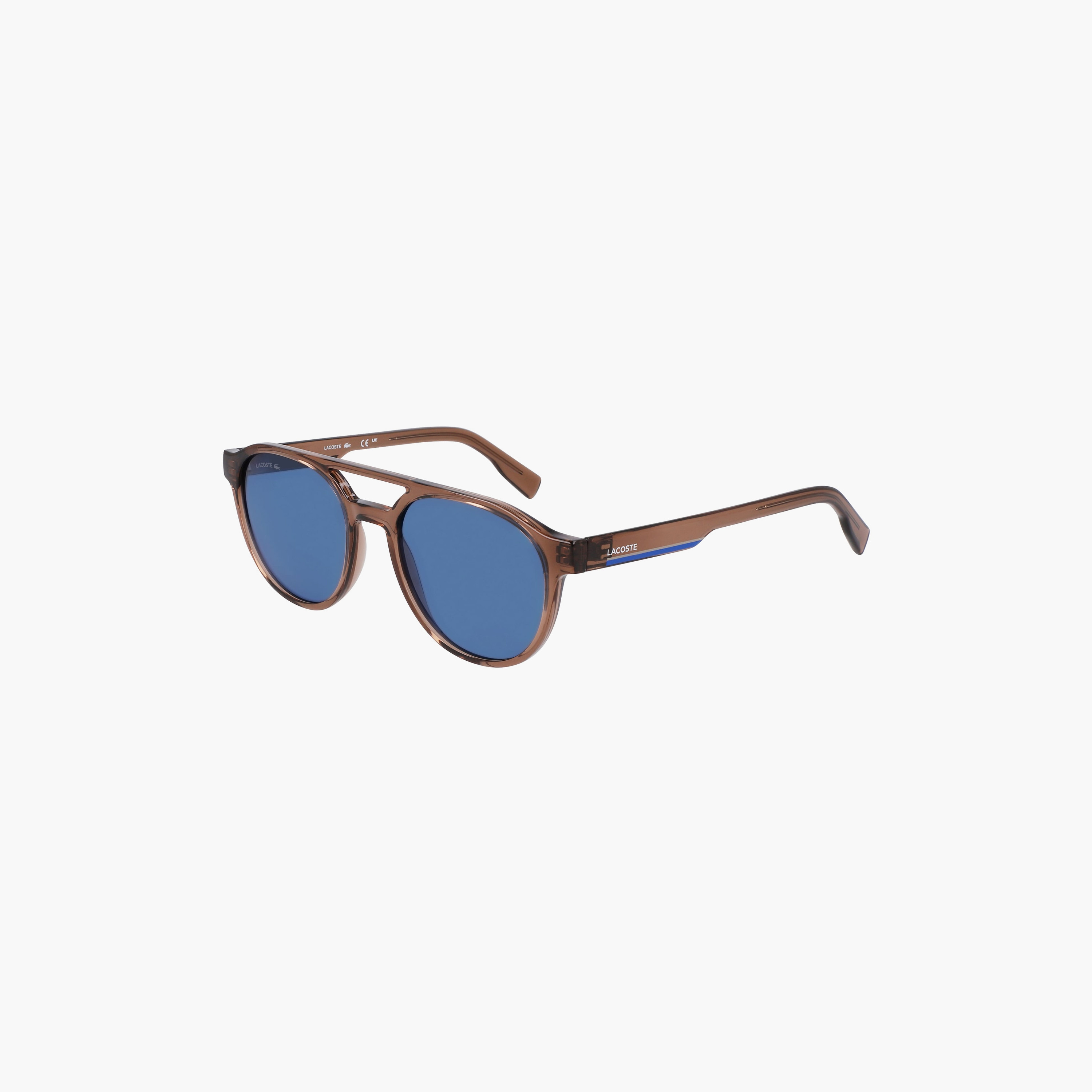 Lacoste 53 MM Blue Oval Sunglasses | L6008S-men-sunglasses-image-1