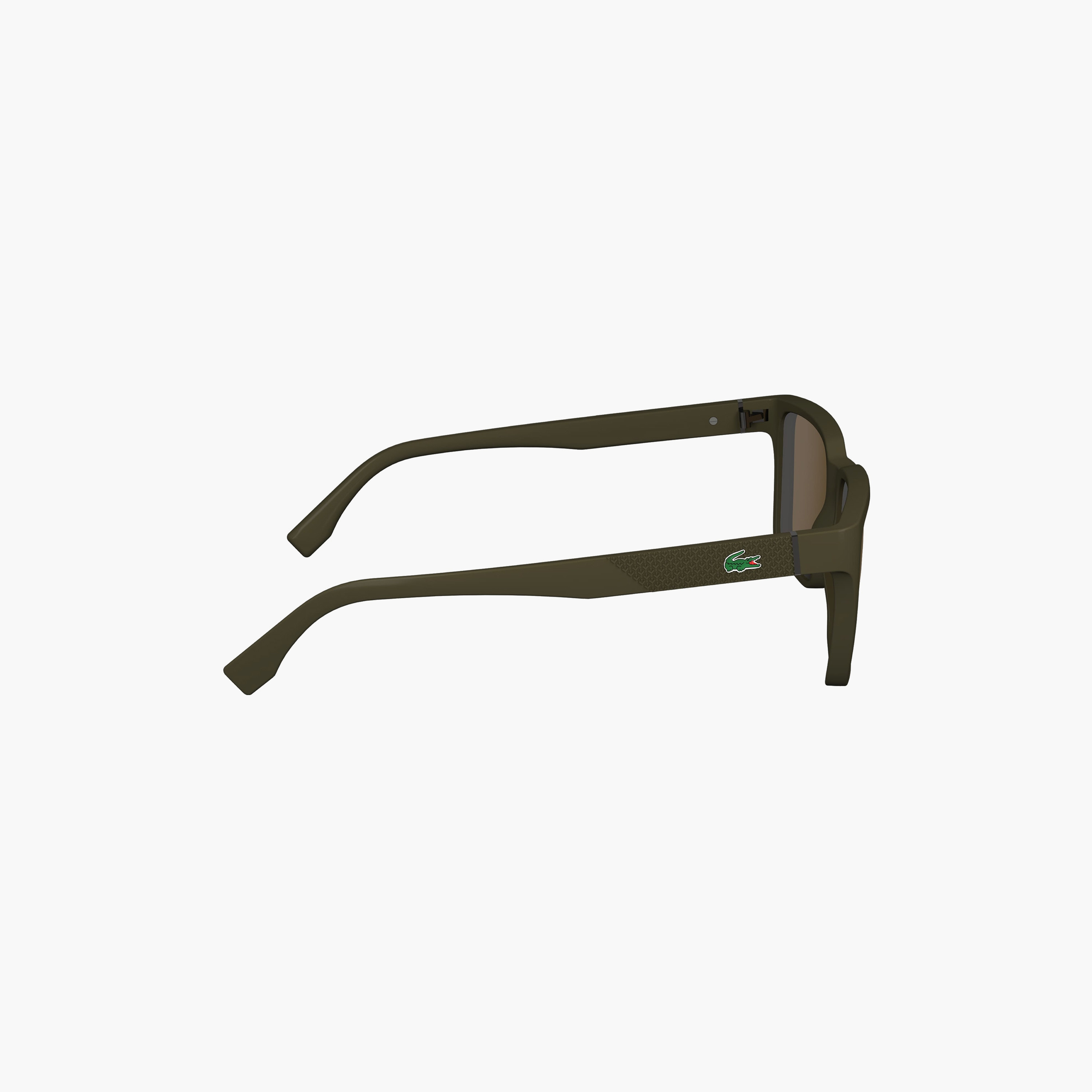 Lacoste 56 MM Brown Rectangle Sunglasses | L6011S-men-sunglasses-image-10