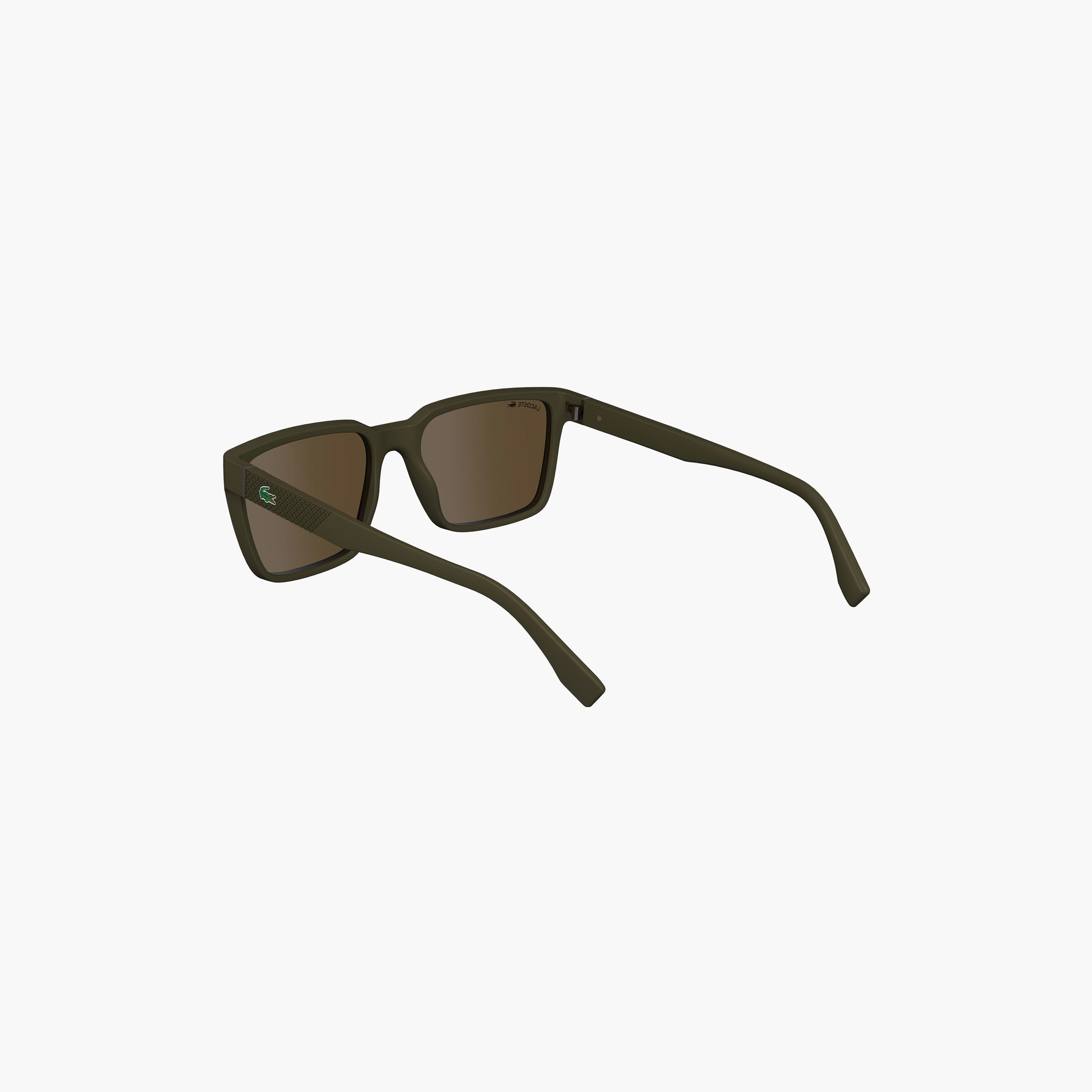 Lacoste 56 MM Brown Rectangle Sunglasses | L6011S-men-sunglasses-image-7