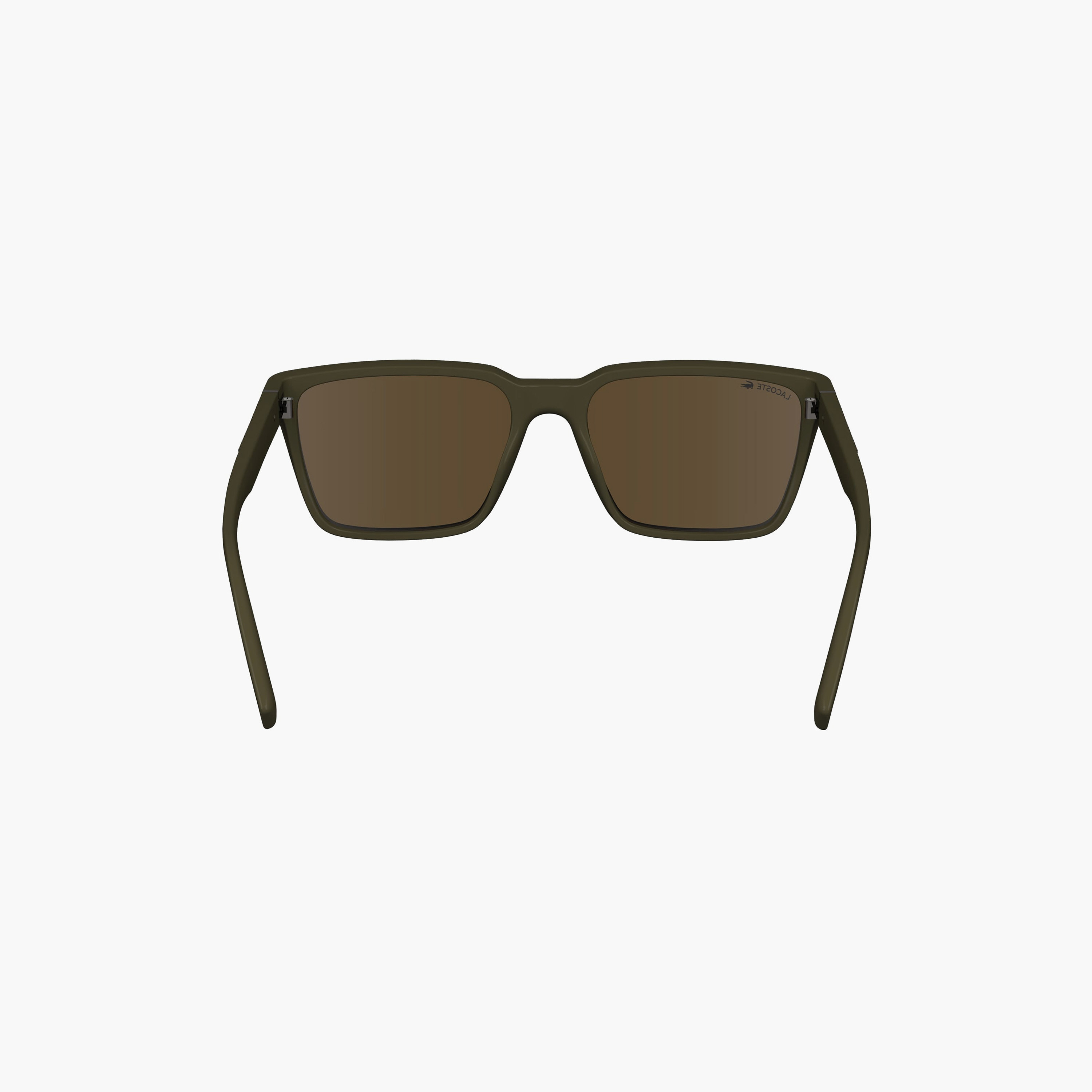 Lacoste 56 MM Brown Rectangle Sunglasses | L6011S-men-sunglasses-image-8