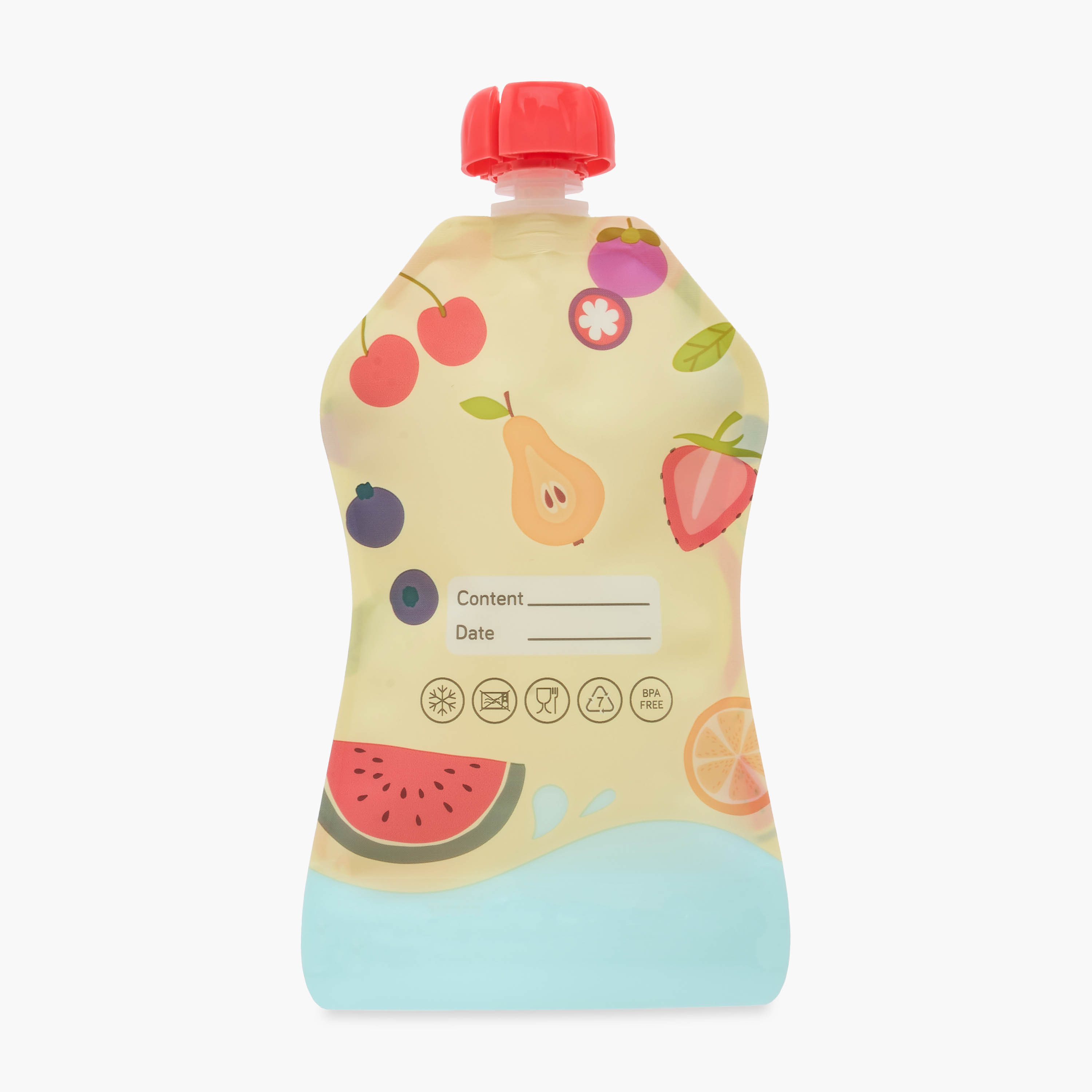 Juniors 10-Piece Reusable Baby Food Pouch Set with Cap and Spoons-baby-feeding-mealtimeessentials-image-3