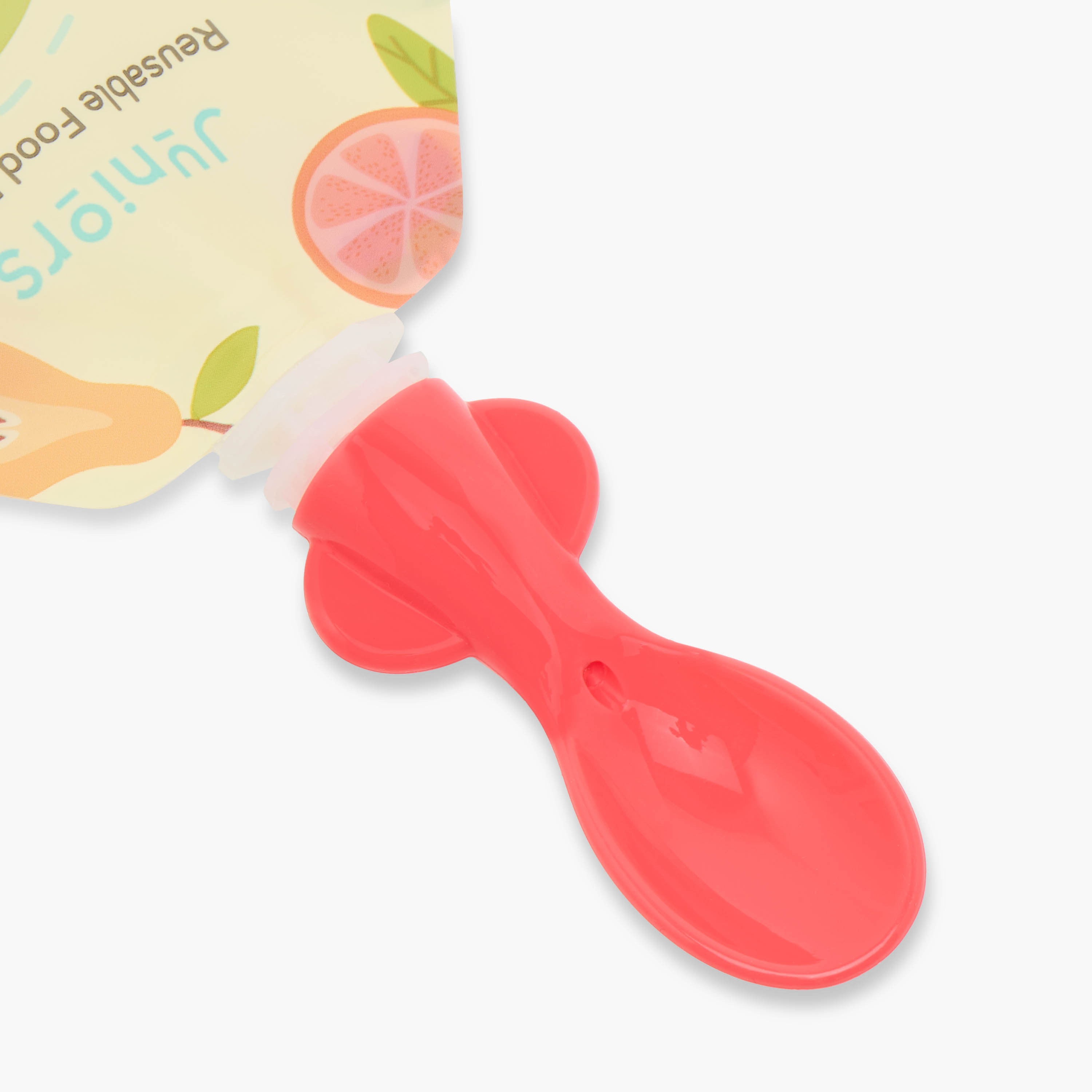 Juniors 10-Piece Reusable Baby Food Pouch Set with Cap and Spoons-baby-feeding-mealtimeessentials-image-7