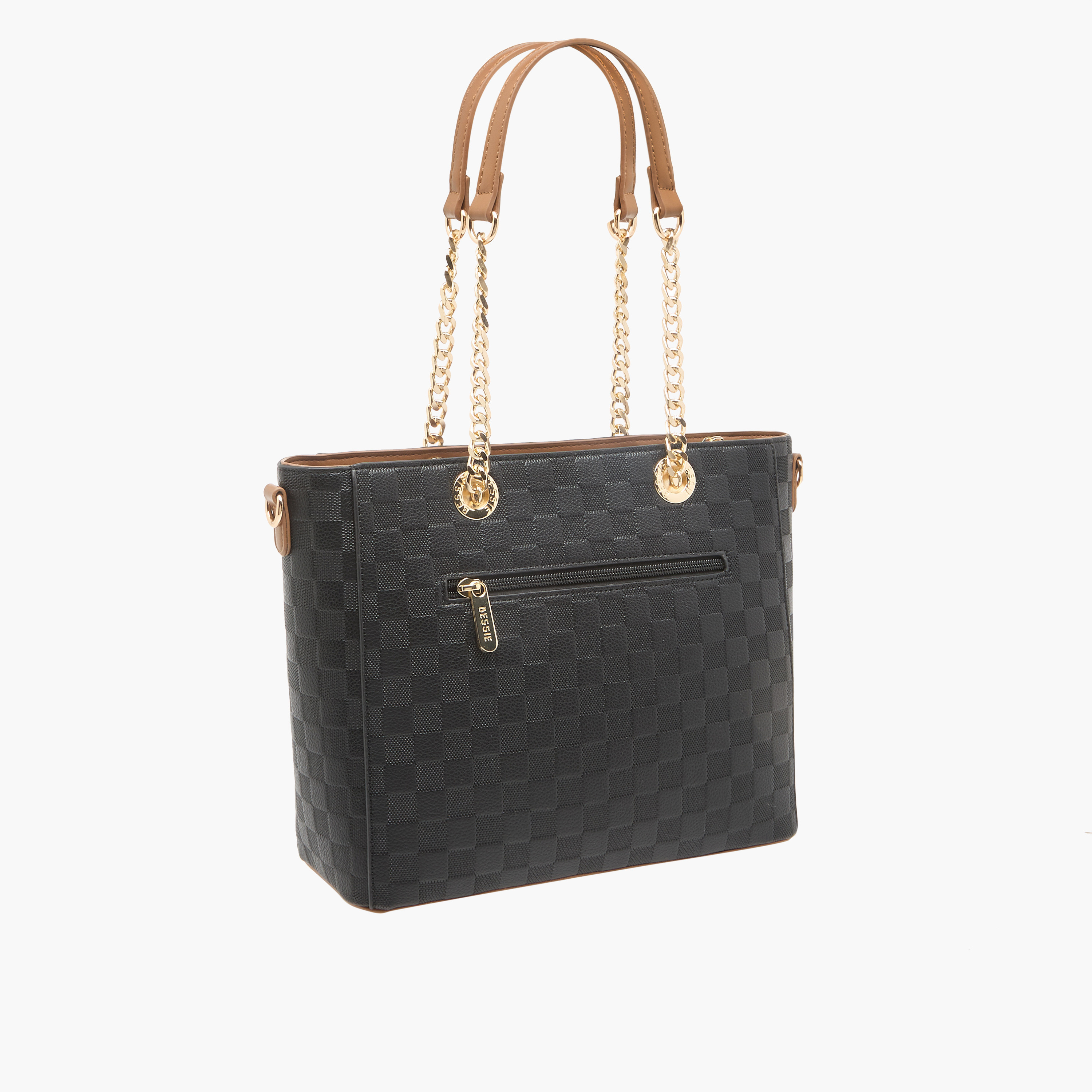 شنطة توتي مربعات منقوشة بمقابض من بيسي لندن-women-bagsandwallets-handbags-image-4