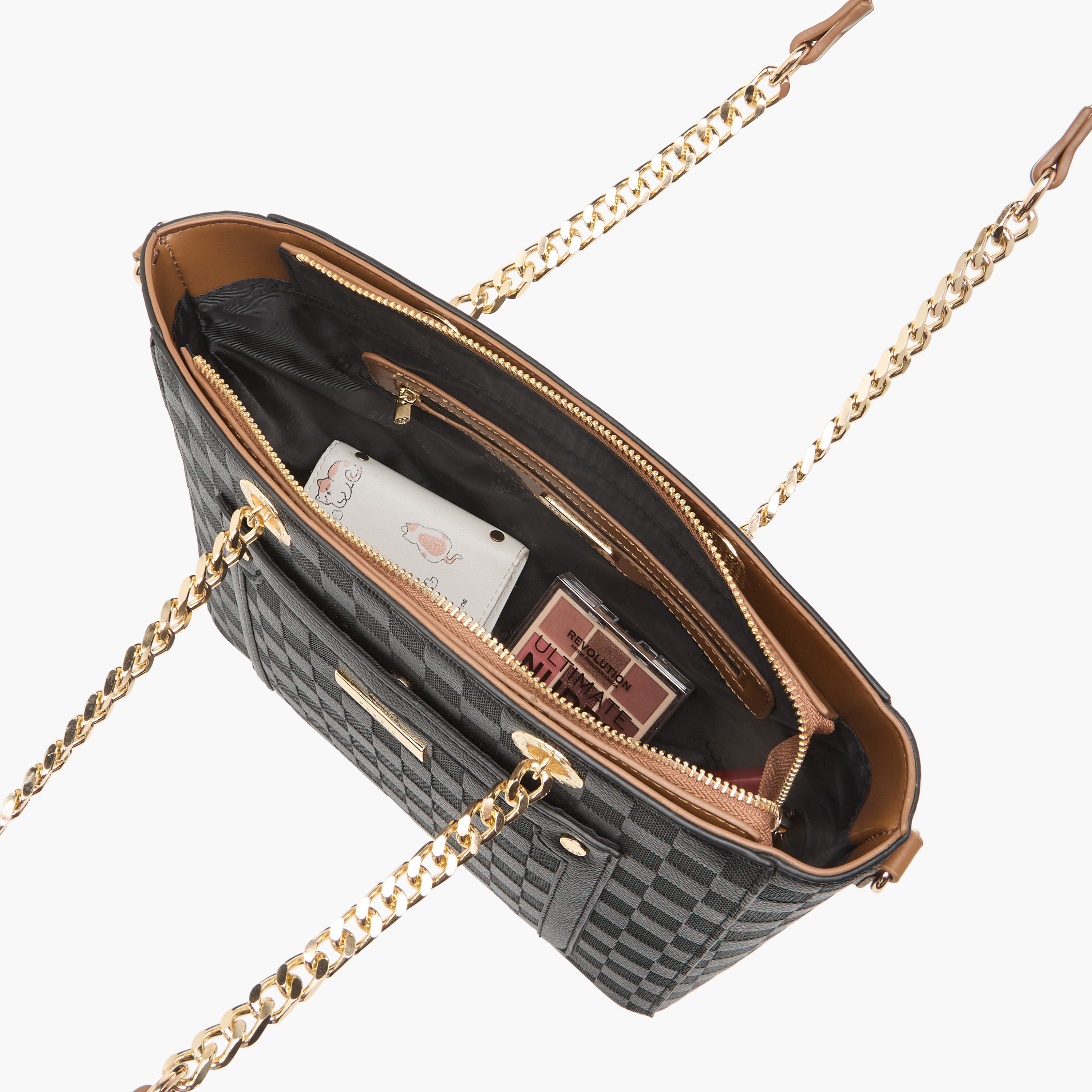 شنطة توتي مربعات منقوشة بمقابض من بيسي لندن-women-bagsandwallets-handbags-image-9