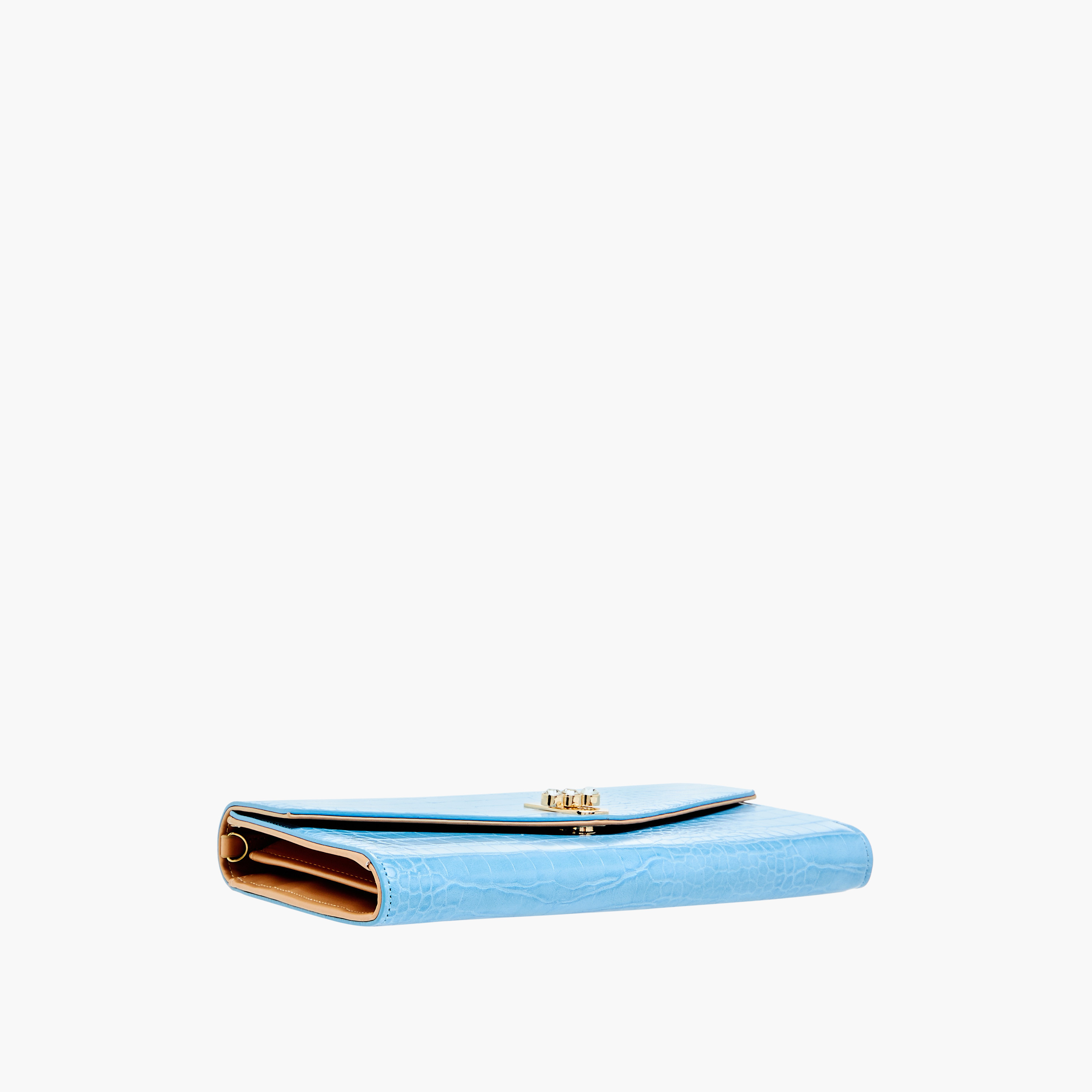 Sasha Animal Textured Clutch with Detachable Chain Strap-women-bagsandwallets-handbags-image-6
