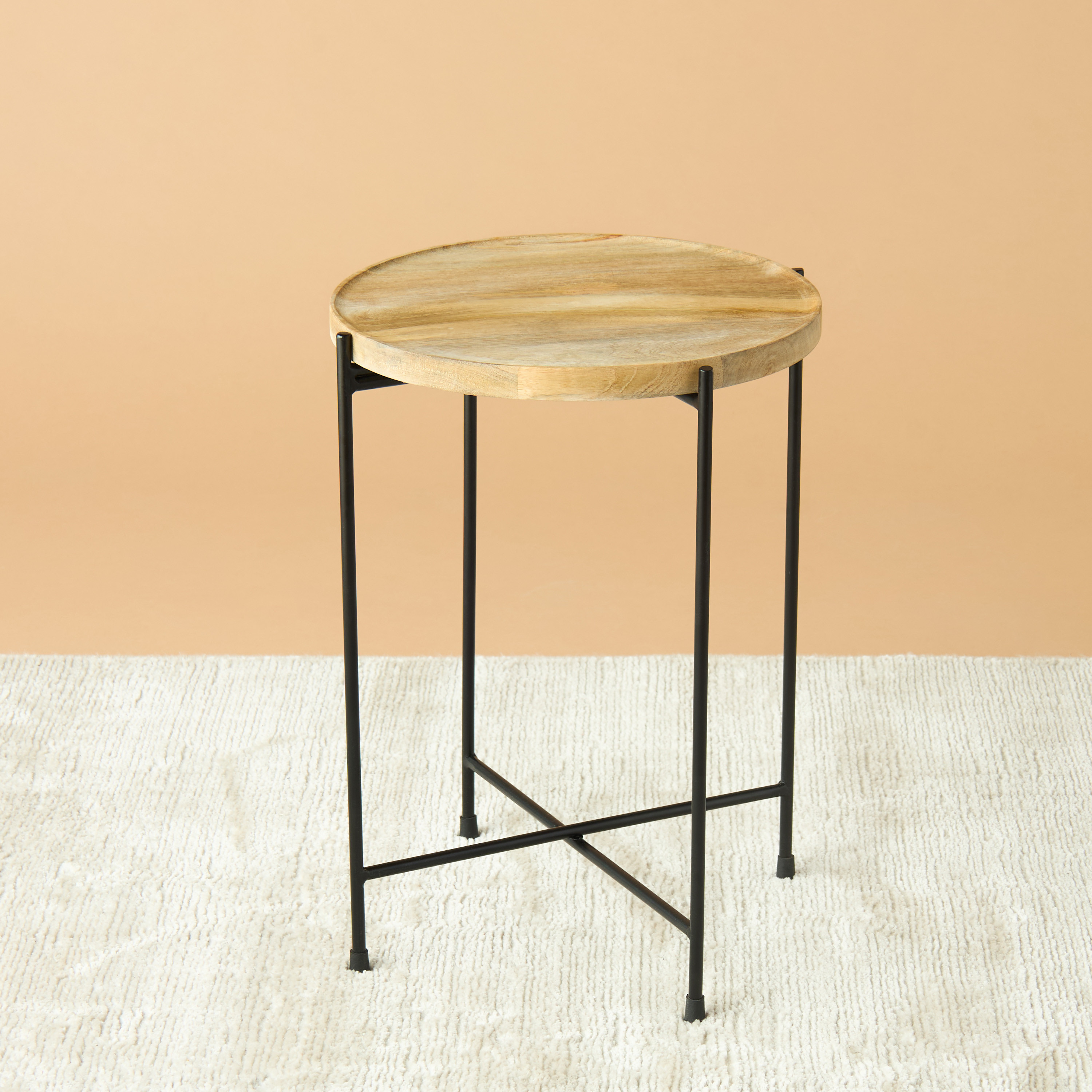 Marble Top Accent Table - 35x46 cms-furniture-livingroom-sideandendtables-image-2