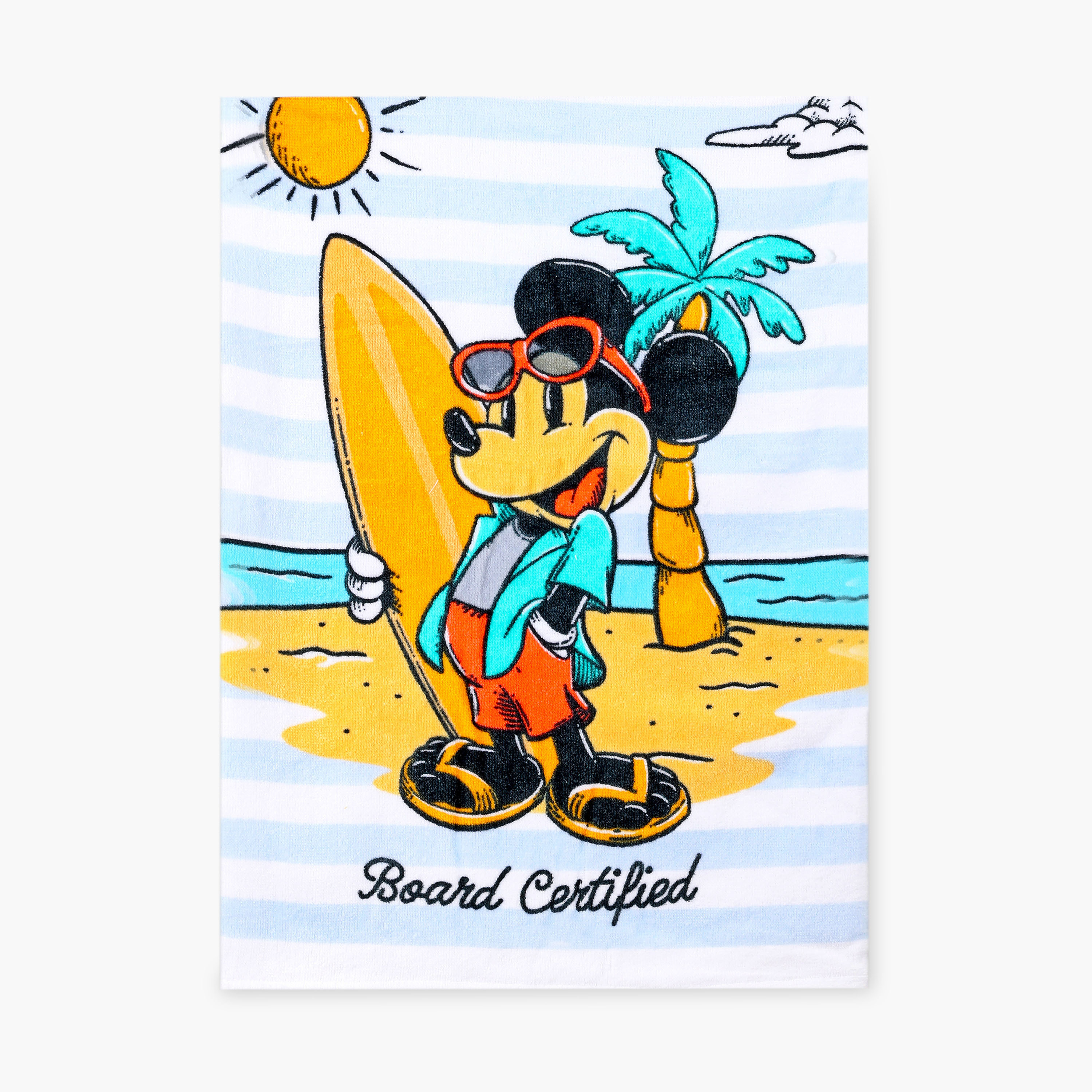 Disney Mickey Mouse Print Poncho with Hood-baby-bathandcare-towels-image-1