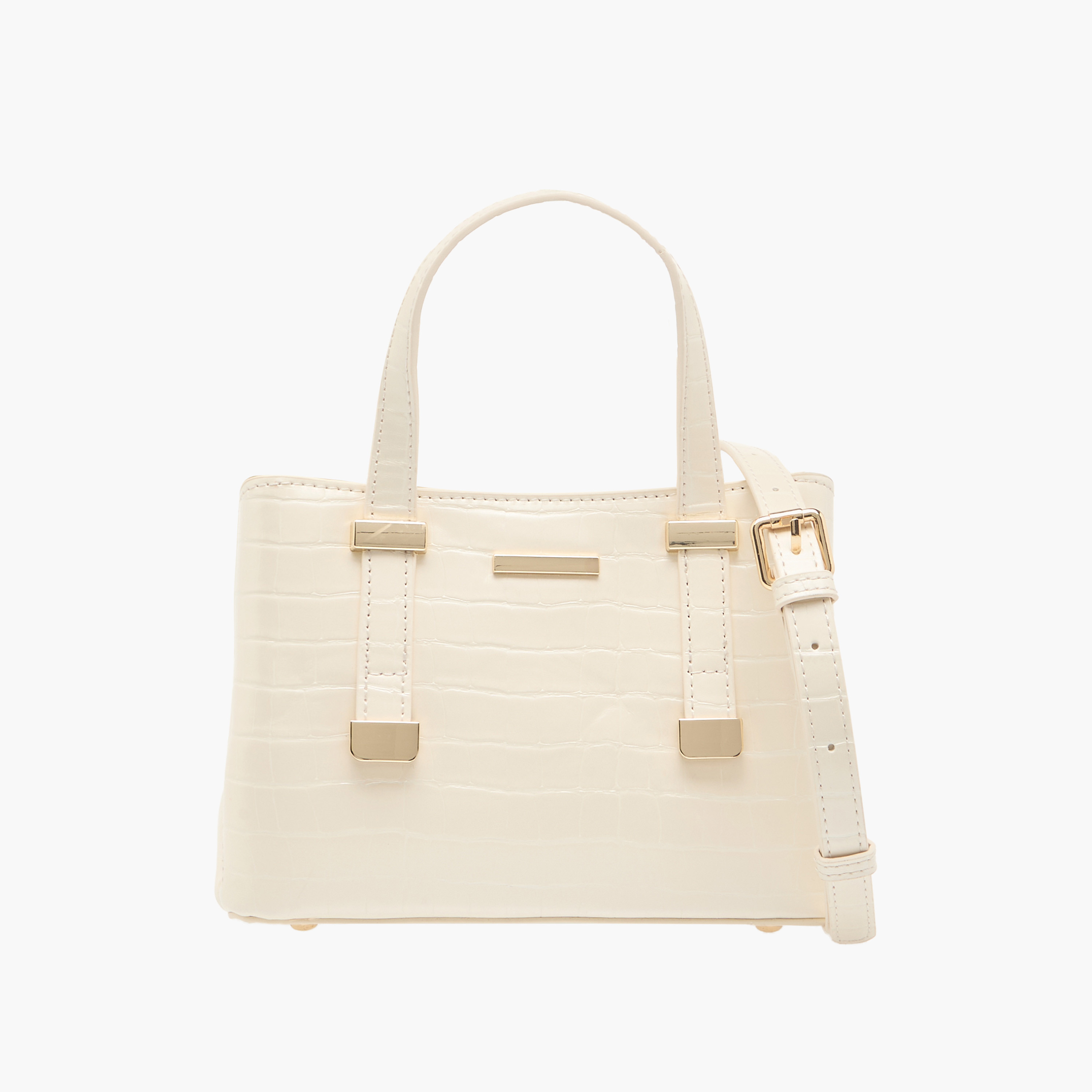 Sasha Animal Textured Tote Bag with Zip Closure and Handles-women-bagsandwallets-handbags-image-1