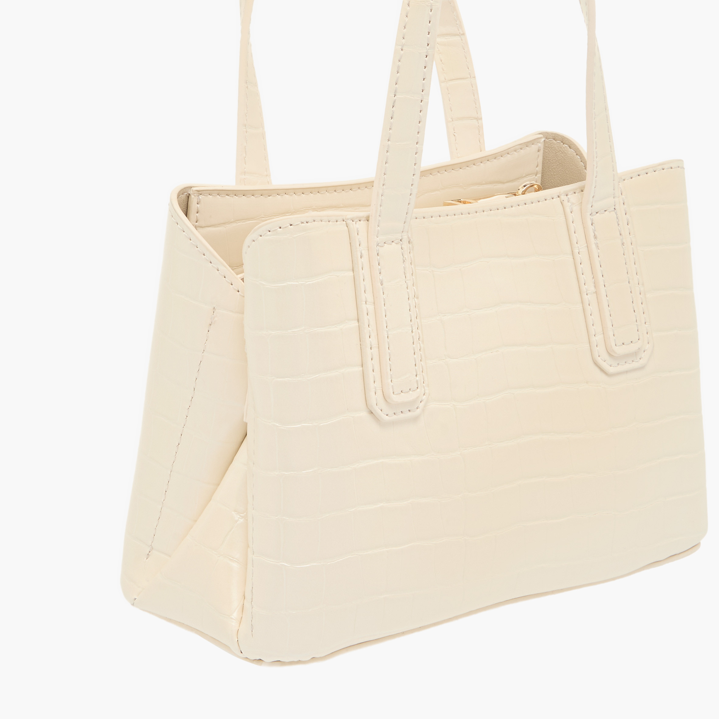 Sasha Animal Textured Tote Bag with Zip Closure and Handles-women-bagsandwallets-handbags-image-6