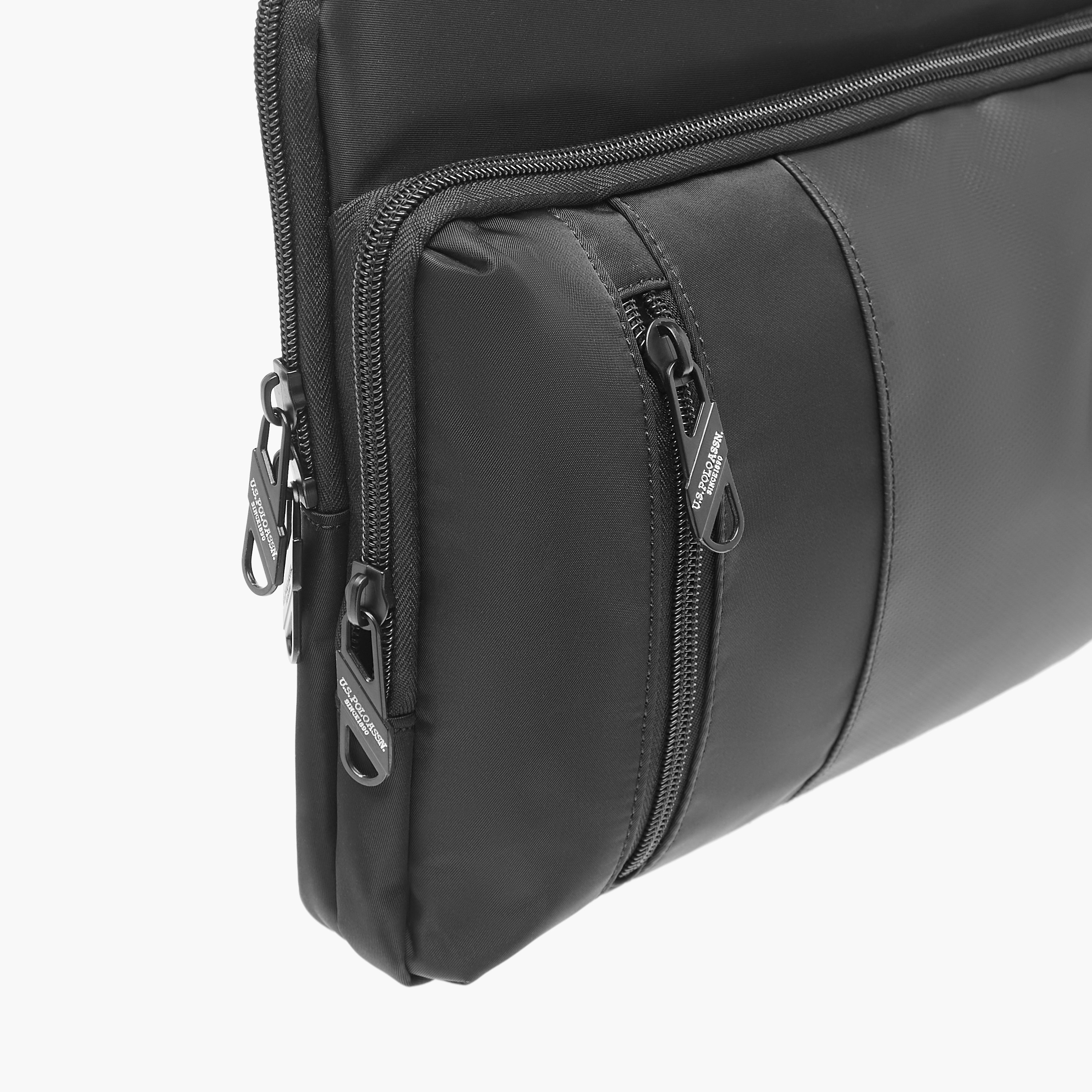 US POLO ASSN. Logo Print Panelled Crossbody Bag with Zip Closure-women-bagsandwallets-handbags-image-4