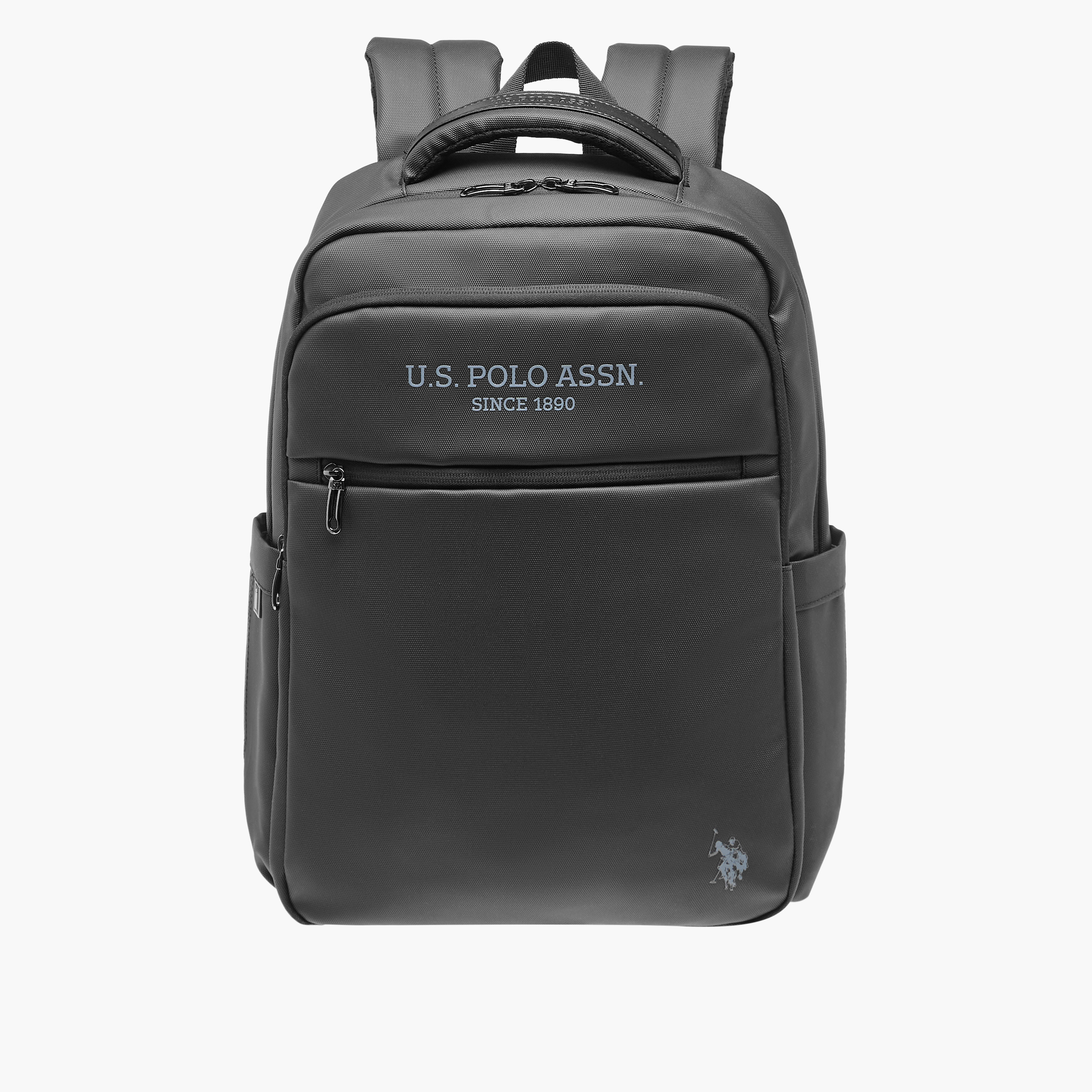 شنطة ظهر سادة بأحزمة كتف قابلة للتعديل وسحاب إغلاق من يو إس بولو أسن.-school-bagsandbackpacks-backpacks-image-1