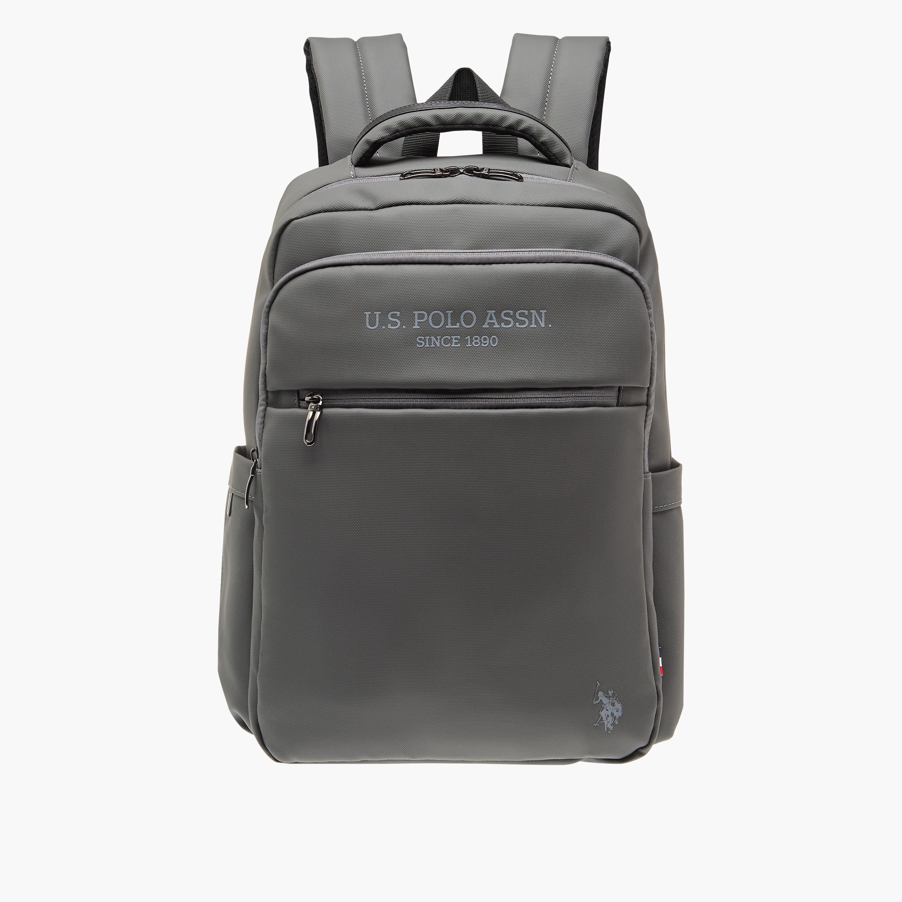 US POLO ASSN. Solid Backpack with Zip Closure and Adjustable Shoulder Straps-school-bagsandbackpacks-backpacks-image-1