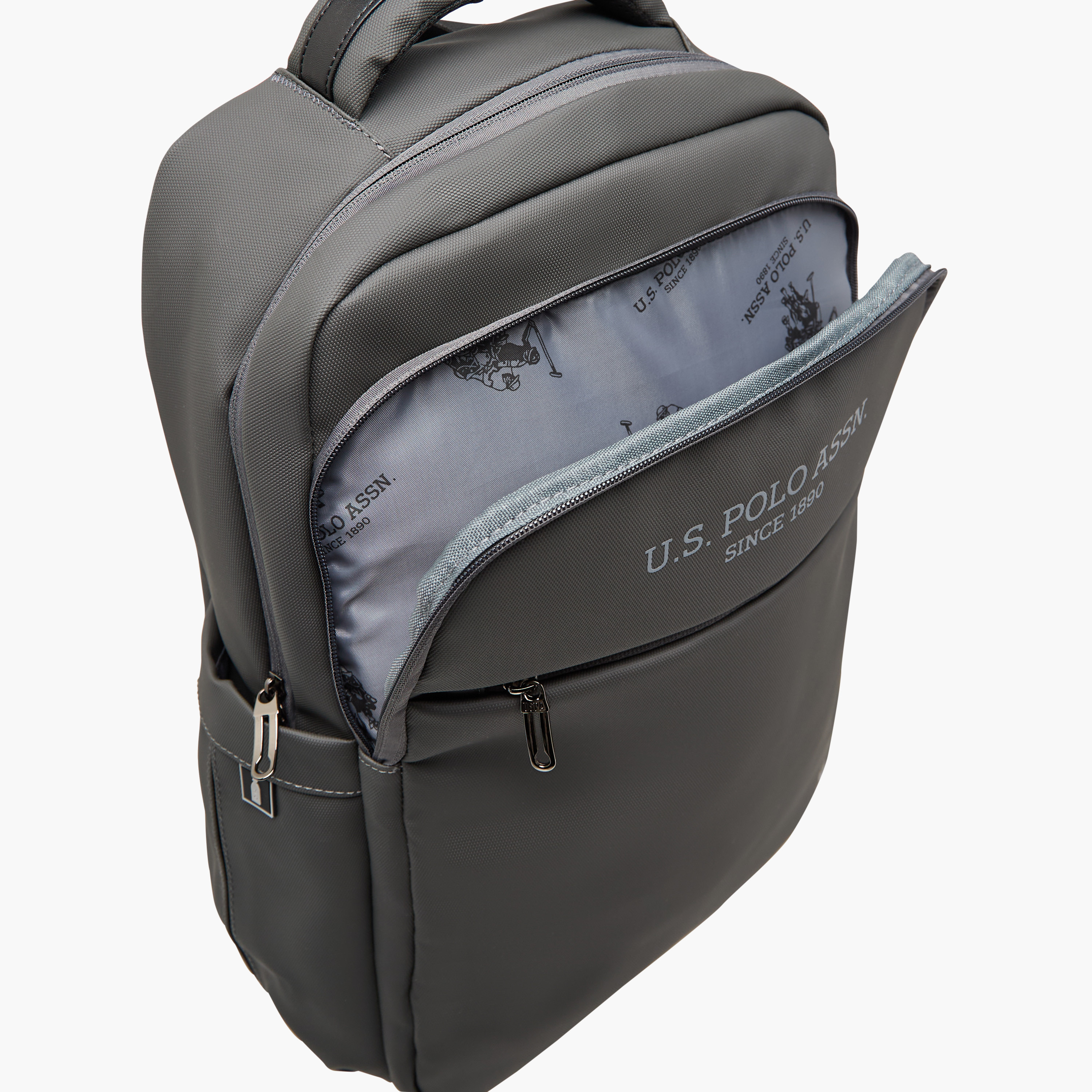 US POLO ASSN. Solid Backpack with Zip Closure and Adjustable Shoulder Straps-school-bagsandbackpacks-backpacks-image-8